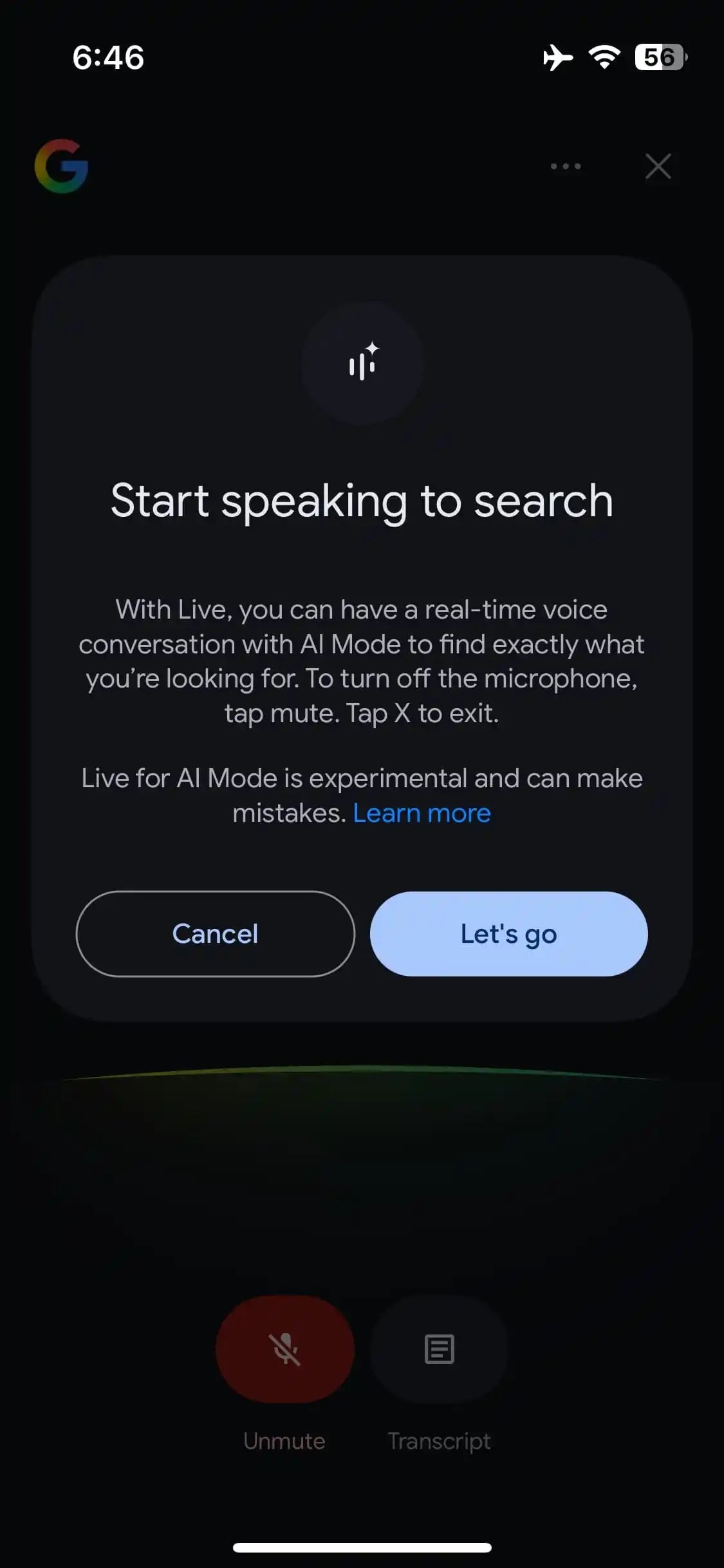 speak to search da Google
