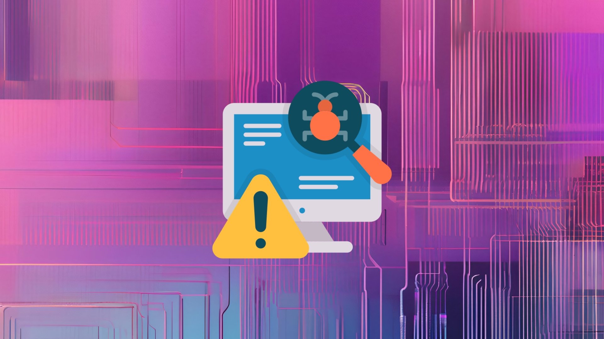 Malware em fundo tech