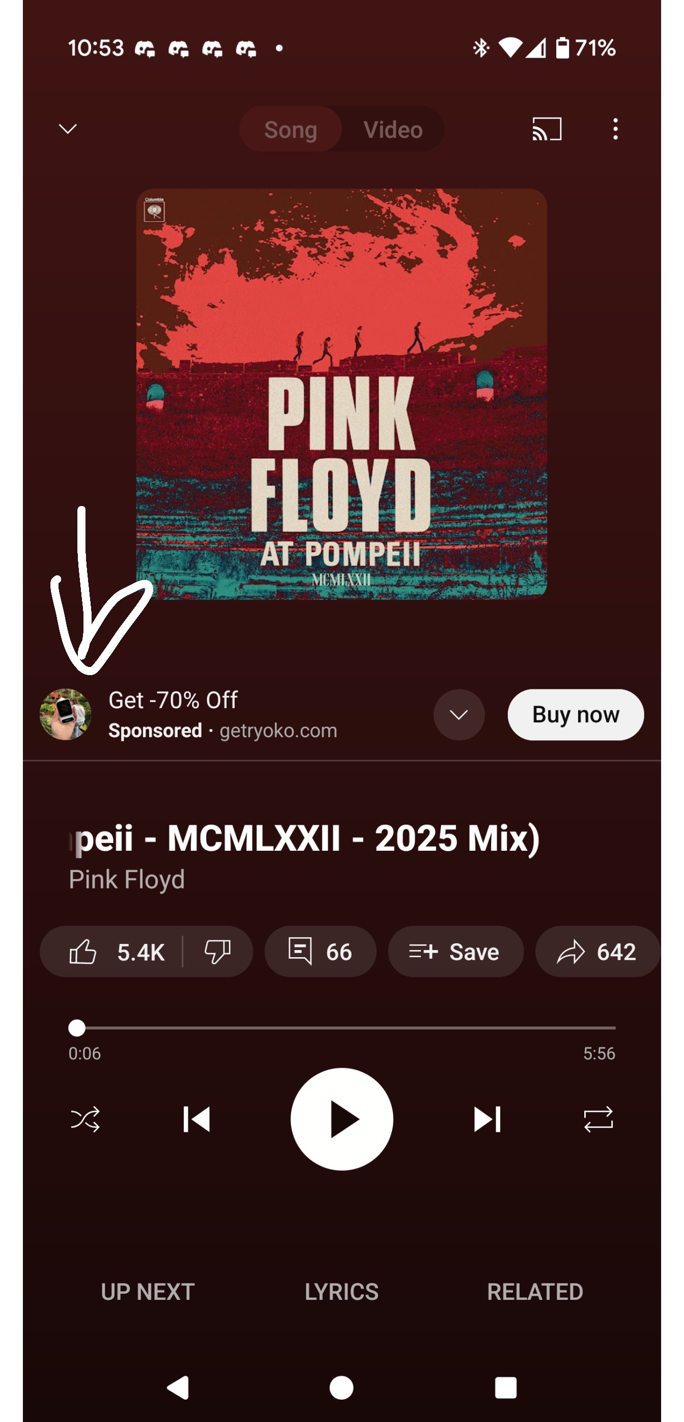 imagem de publicidade do Youtube Music