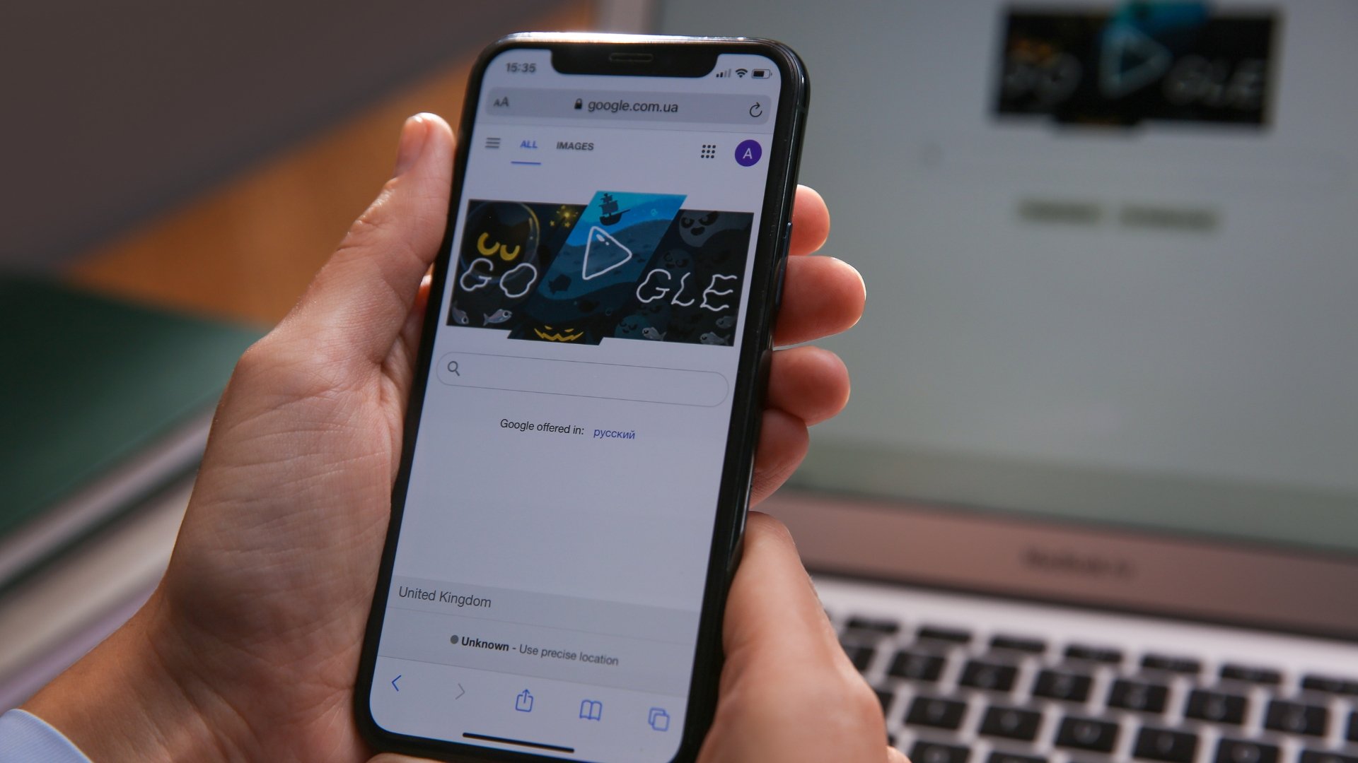 Google em smartphone