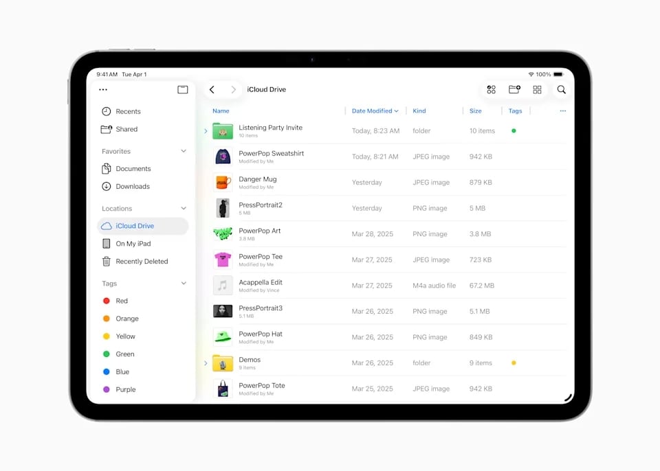 detalhes do iPadOS 26