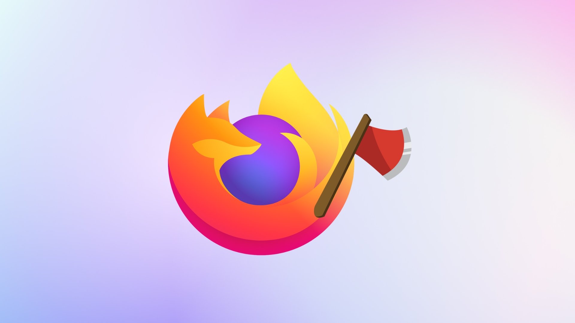 Firefox com machado nas mãos