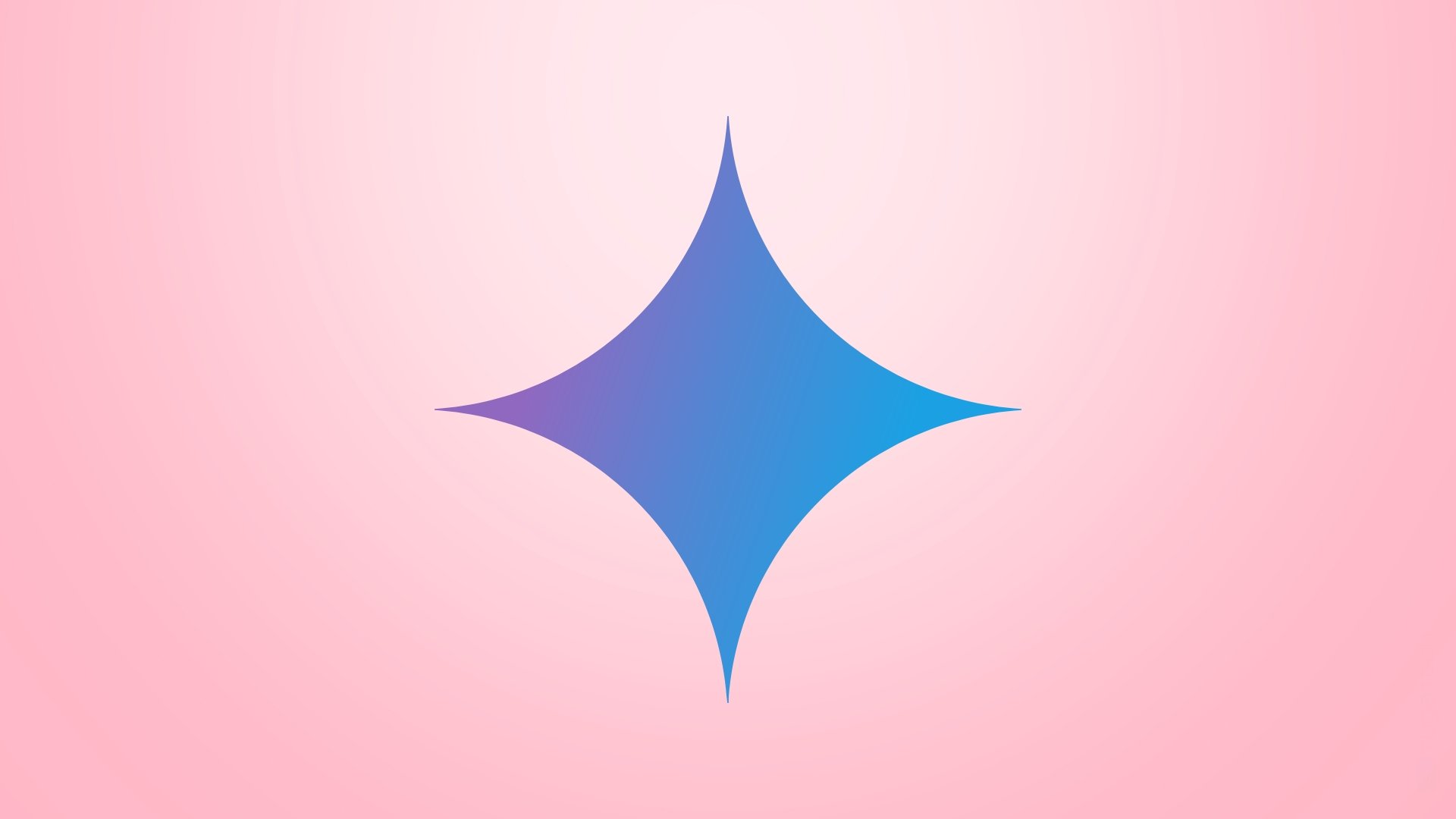 Logo do Gemini em fundo rosa