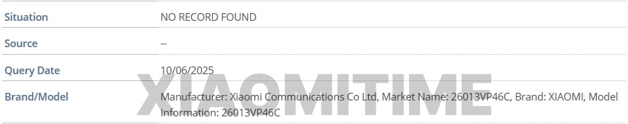 detalhes sobre o registo da marca por parte da Xiaomi