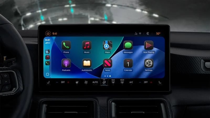 nova interface liquid glass do carplay