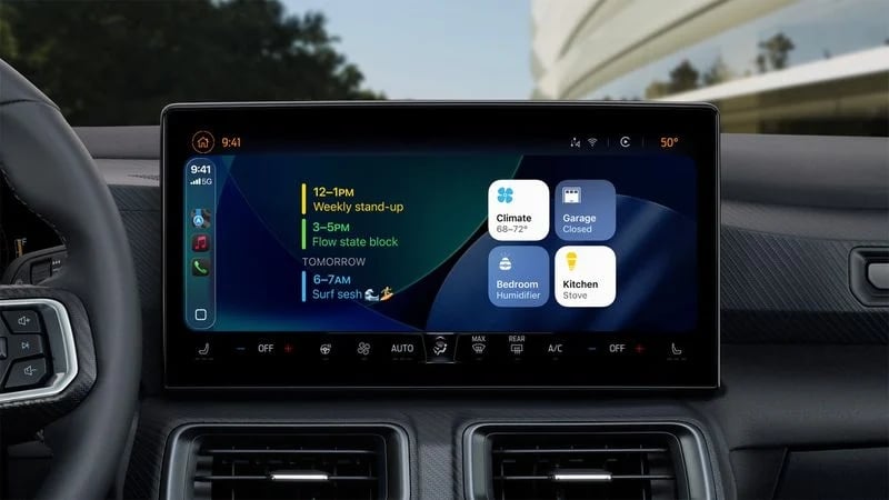 Widgets do CarPlay