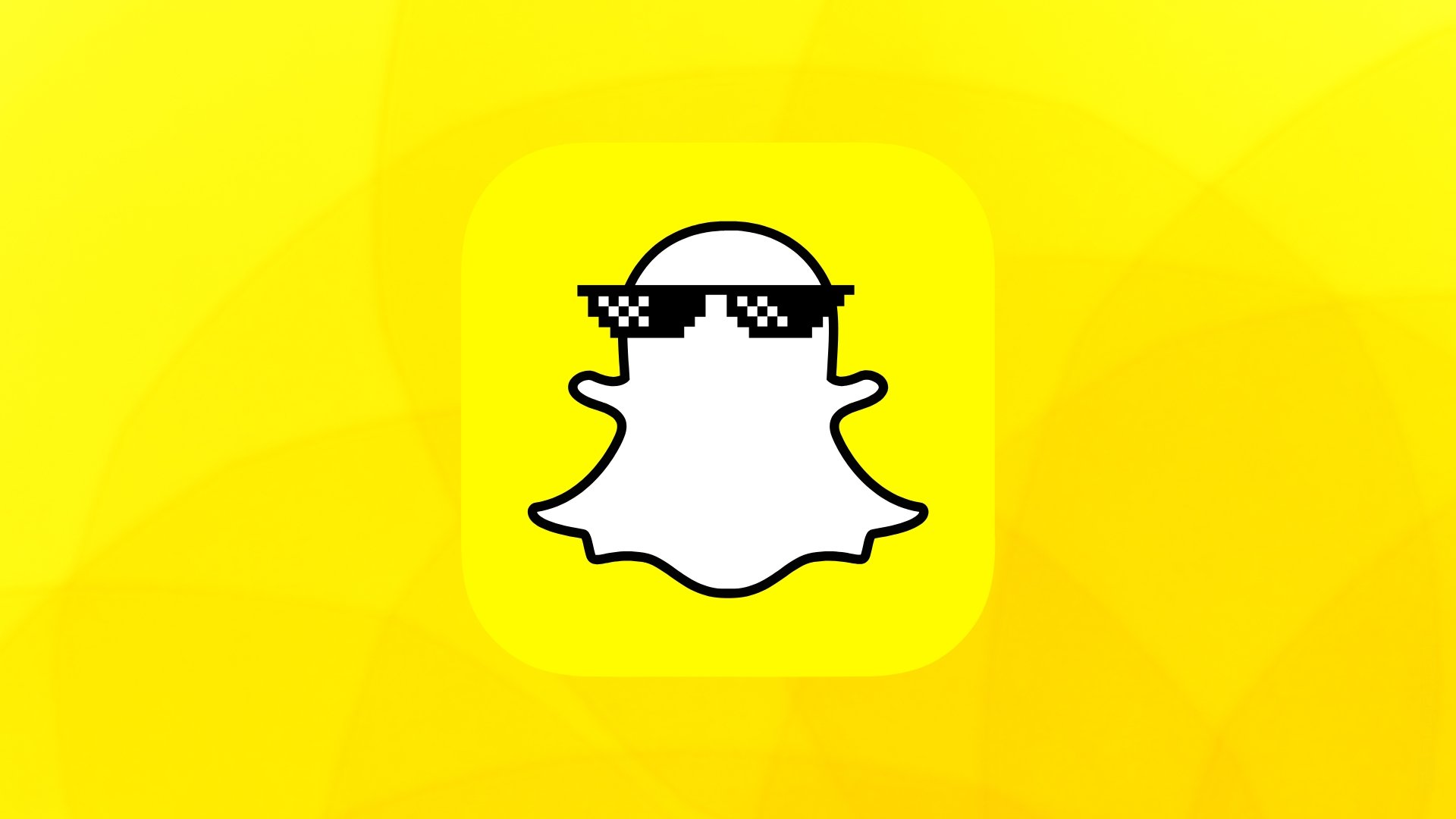 Snapchat com óculos de meme
