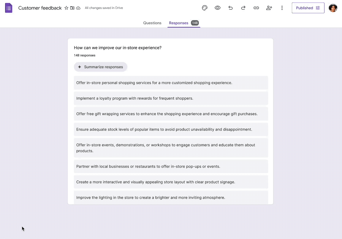 Google Forms com Gemini