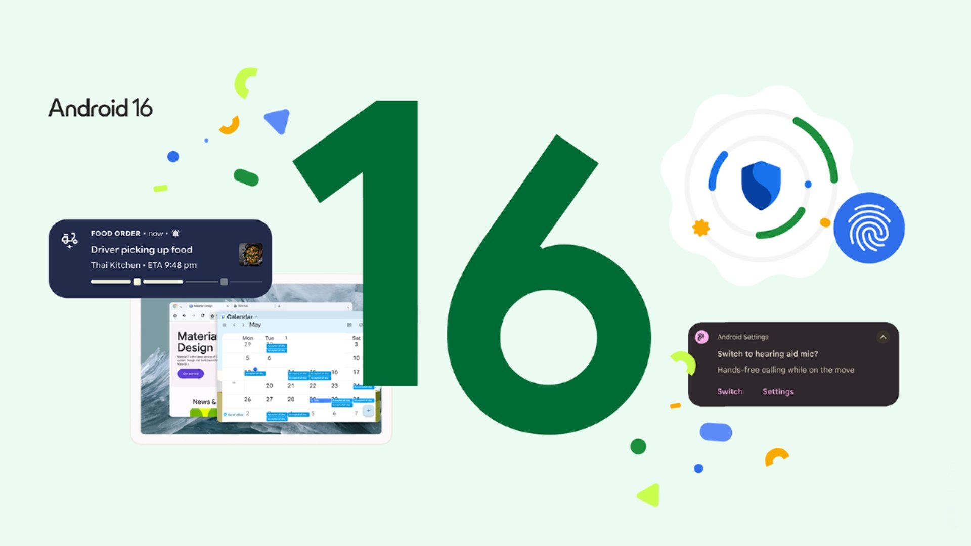 Android 16 imagem de promoção ao sistema da Google