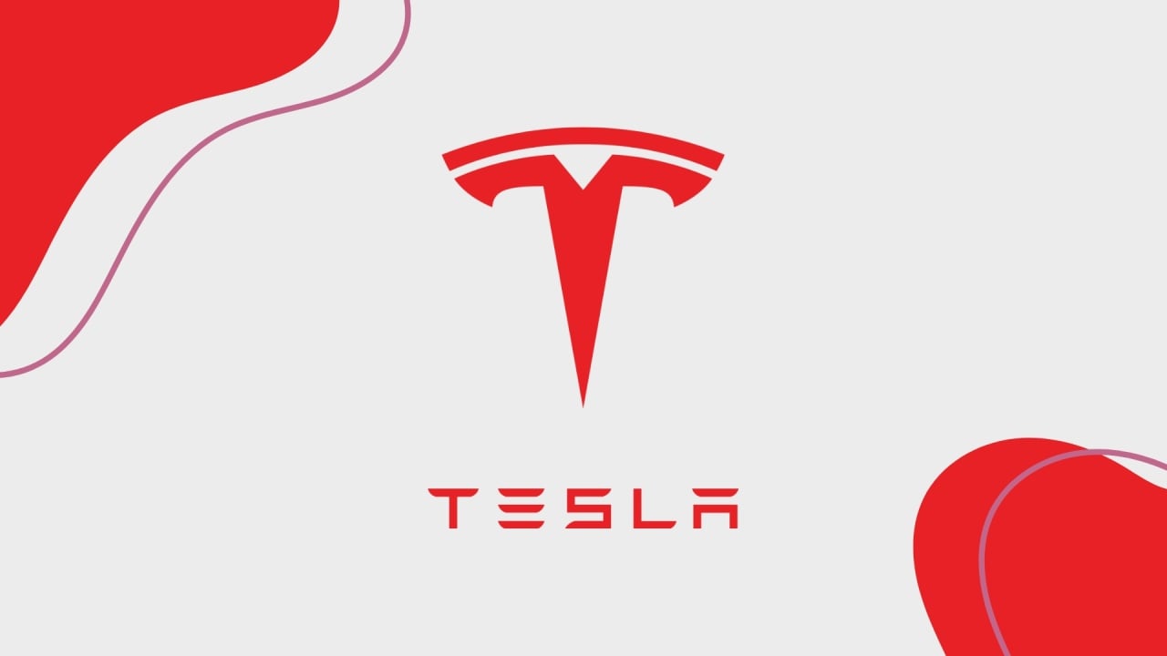 Tesla logo em destaque