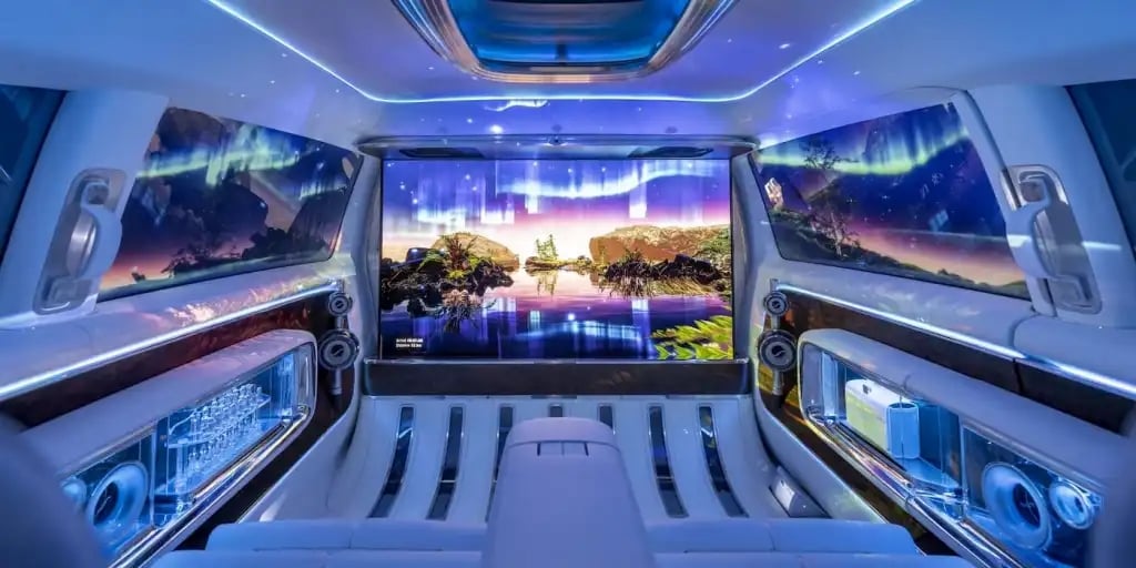 interior do Mercedes vision V