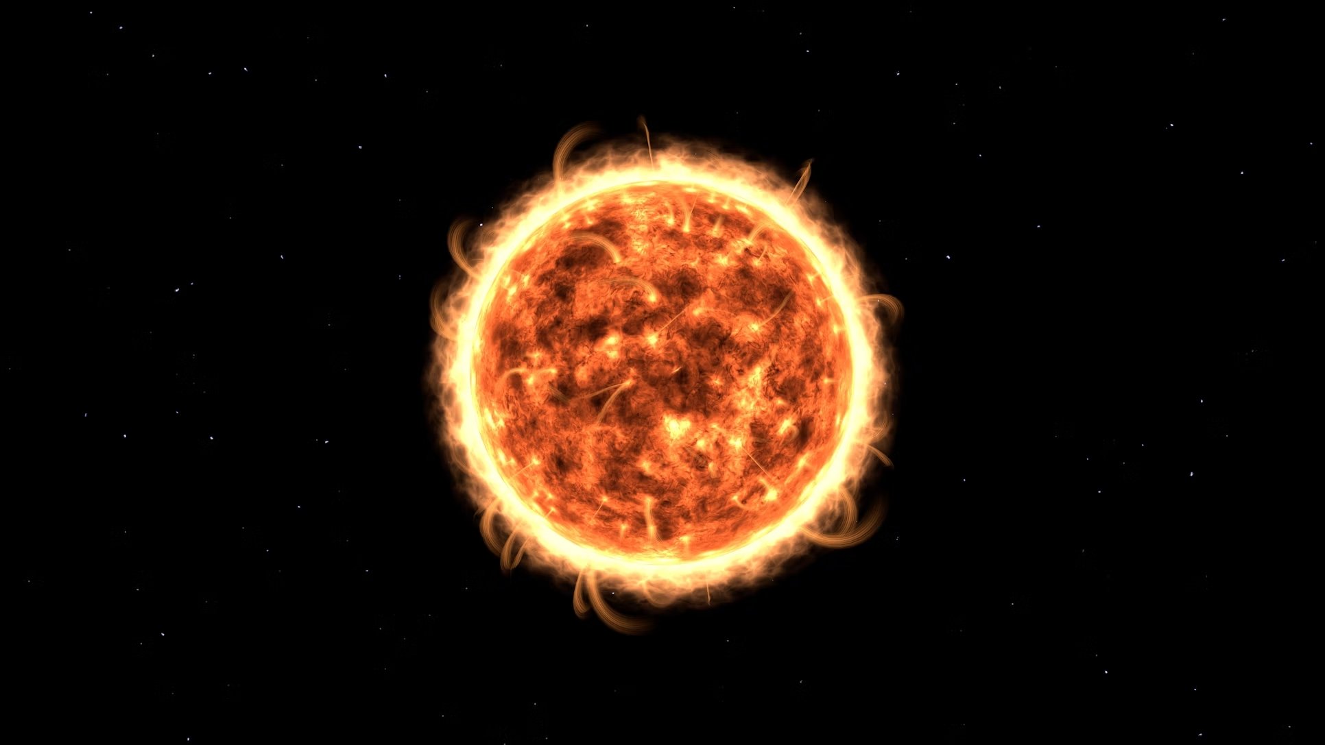 imagem frontal do sol
