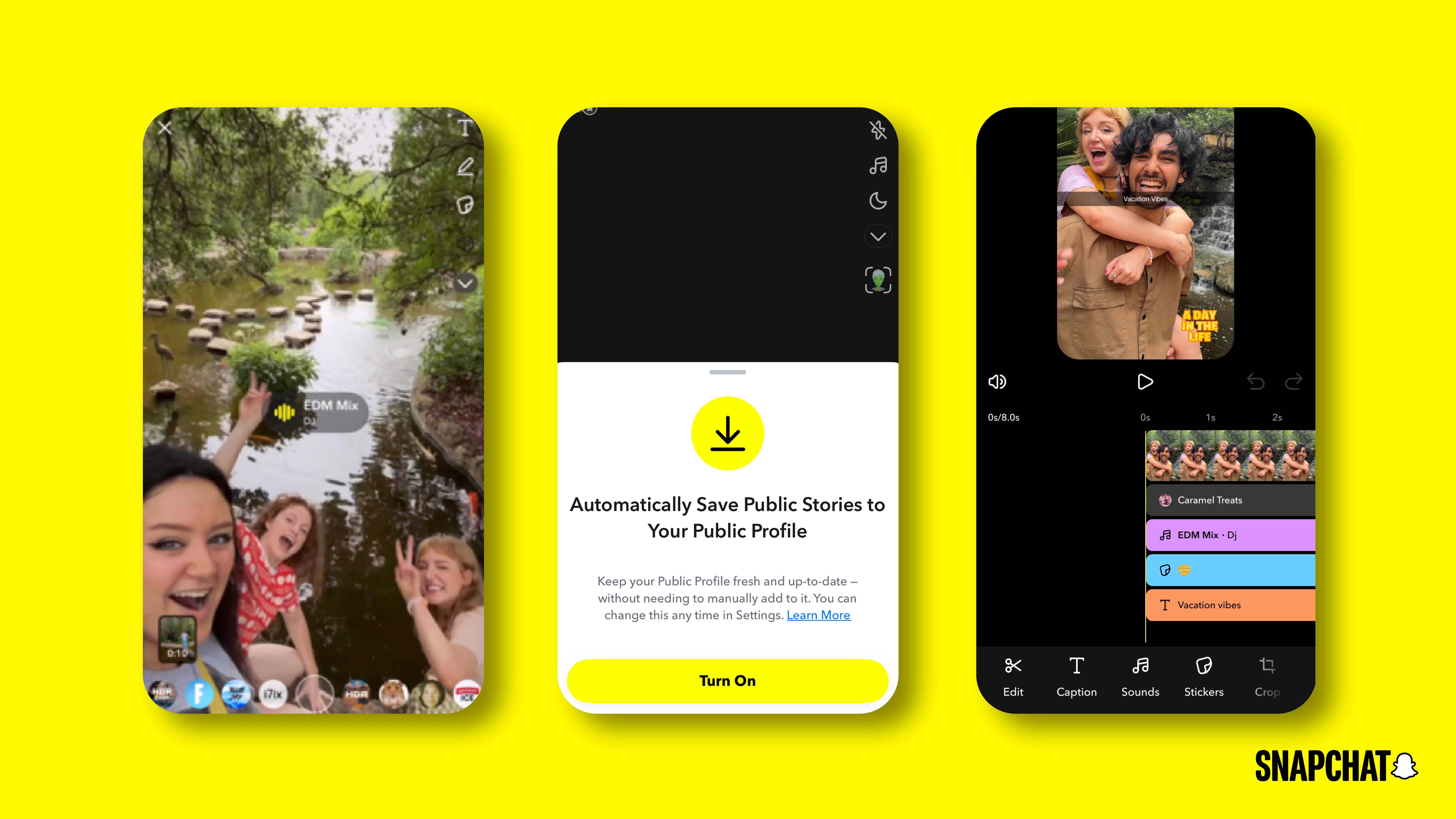 detalhes das novas funcionalidades do Snapchat