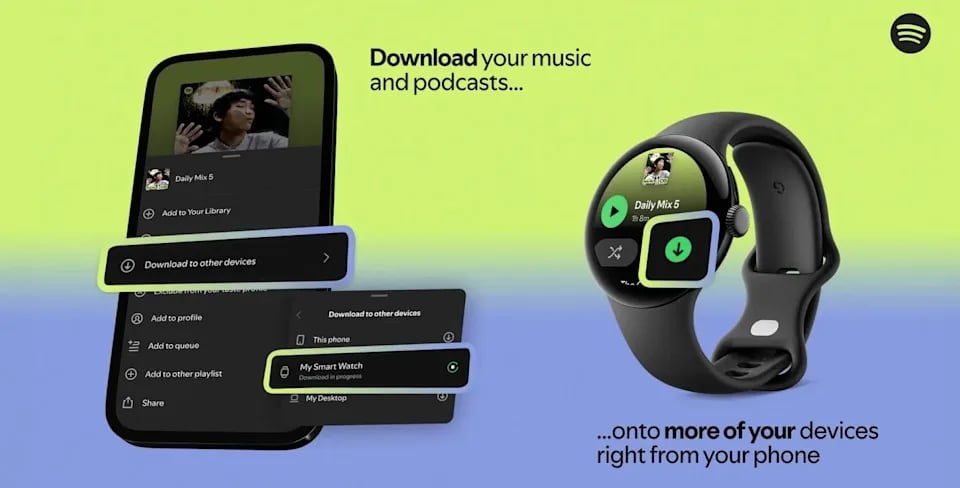 Spotify com opção de download remoto de playlists