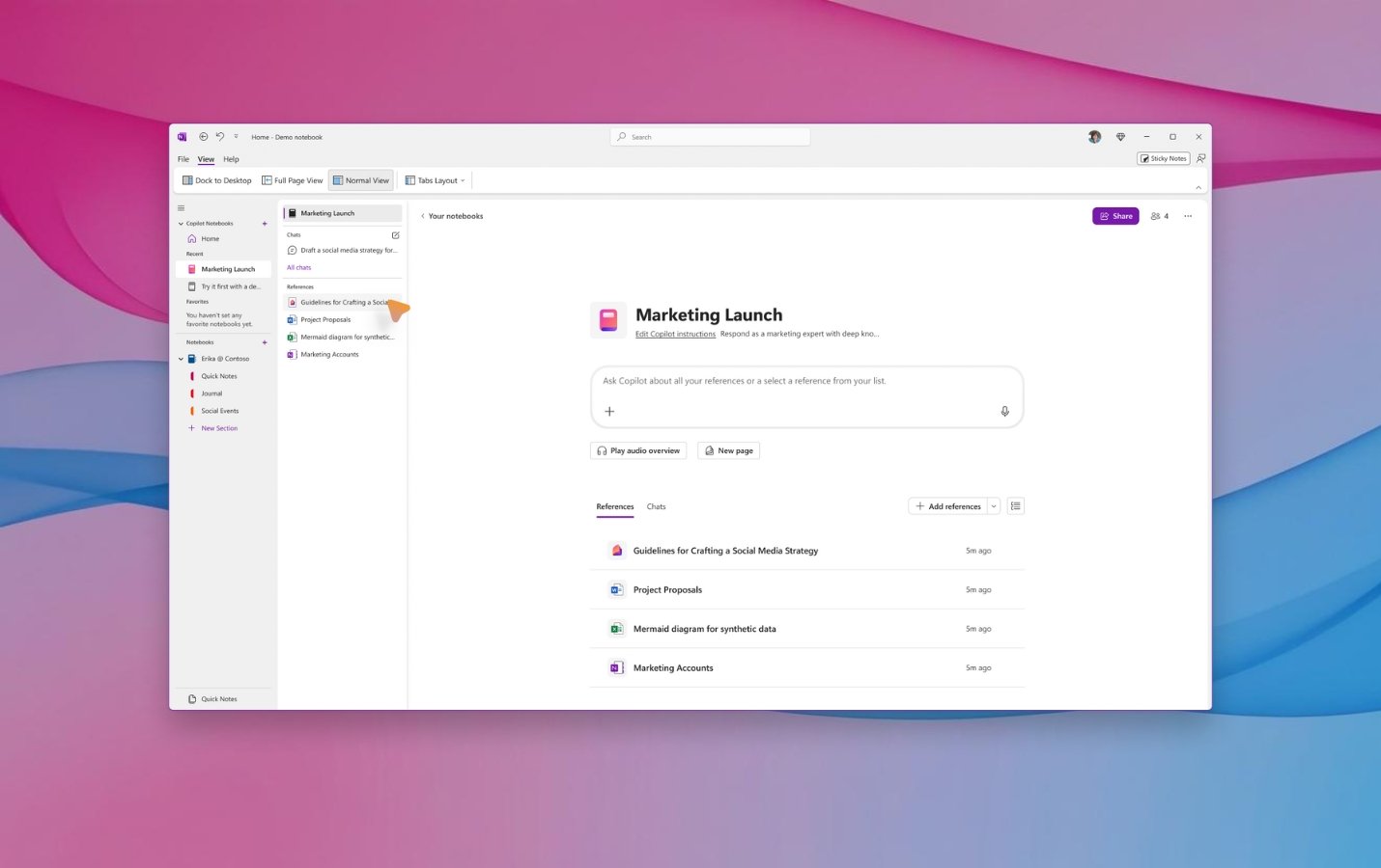 Microsoft 365 Copilot Notebooks
