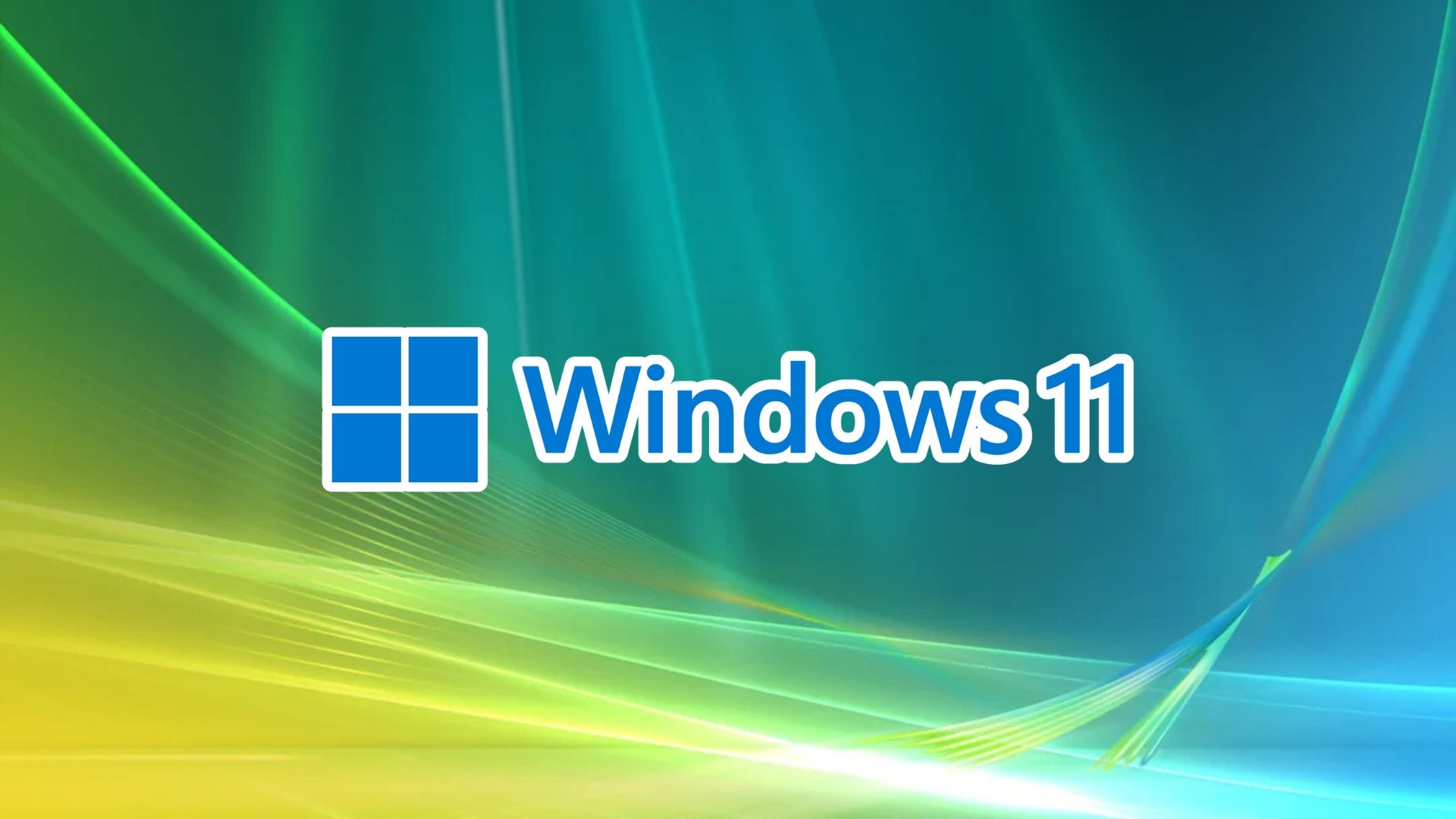 Windows 11 com fundo do Windows Vista