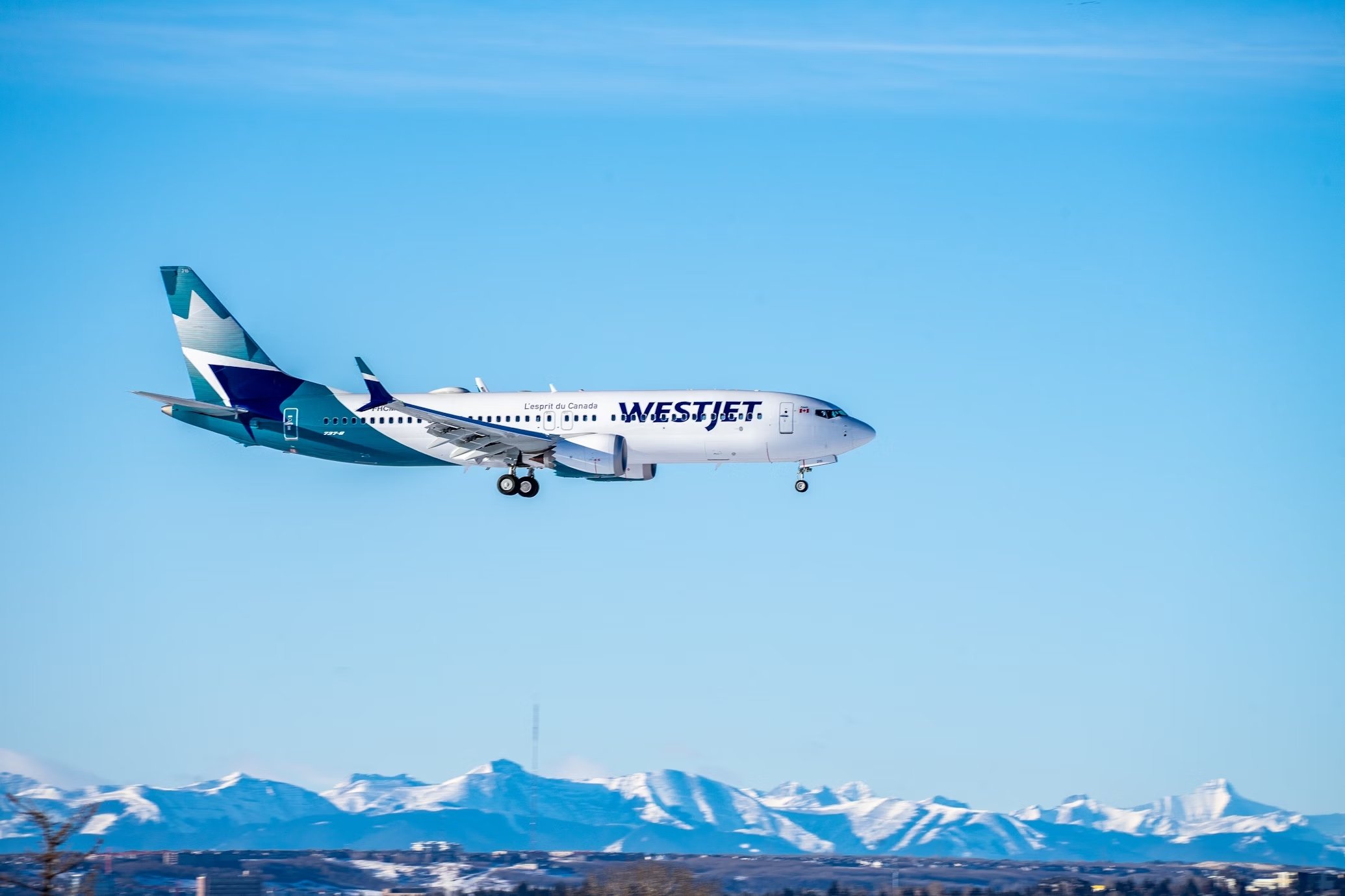 avião da WestJet