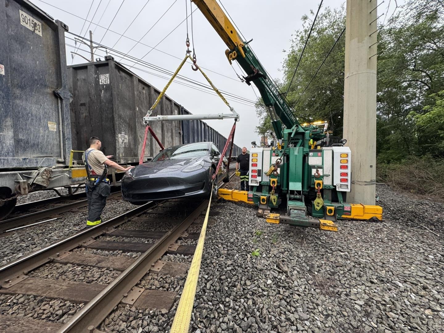 detalhes do acidente com o Tesla 3