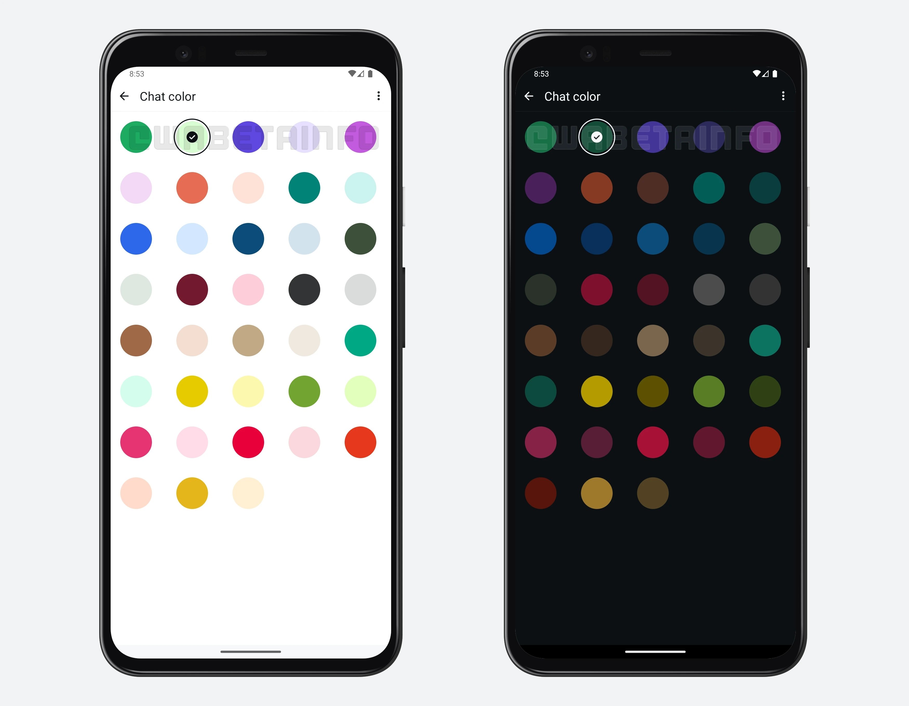 novas cores para o whatsapp nas conversas