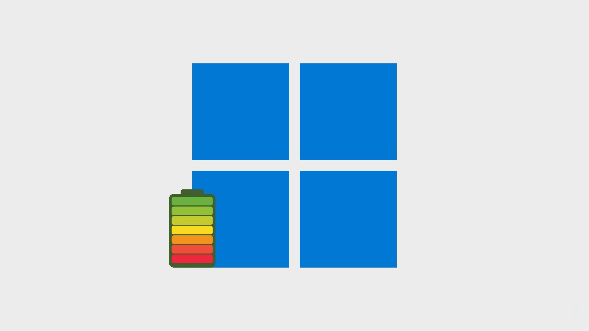 Windows 11 com sinal de bateria