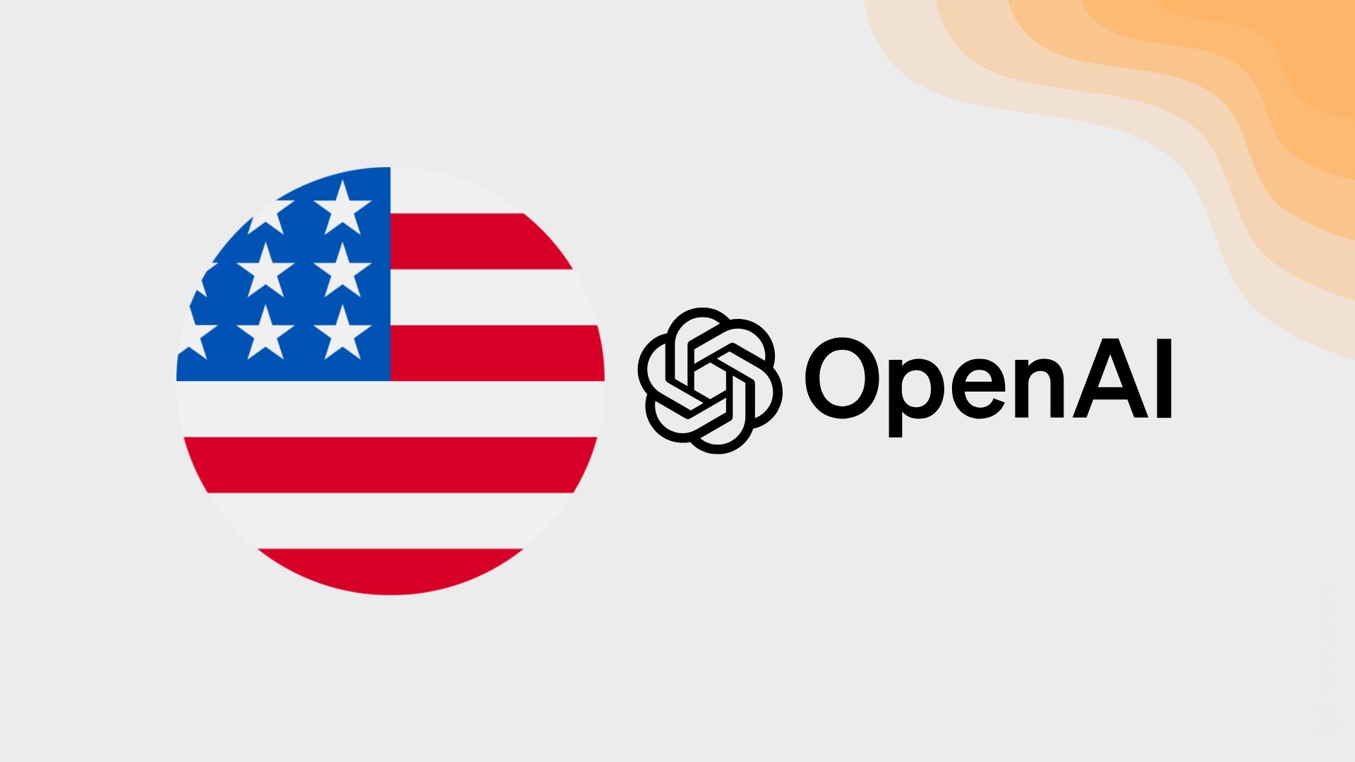 OpenAI com bandeira dos EUA