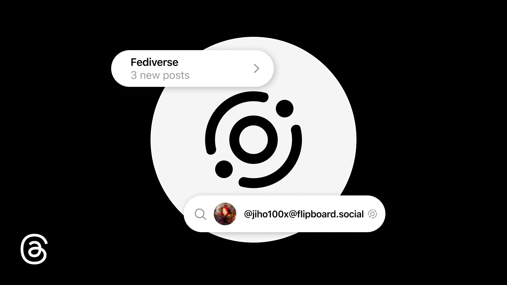 Threads com publicações do Fediverso