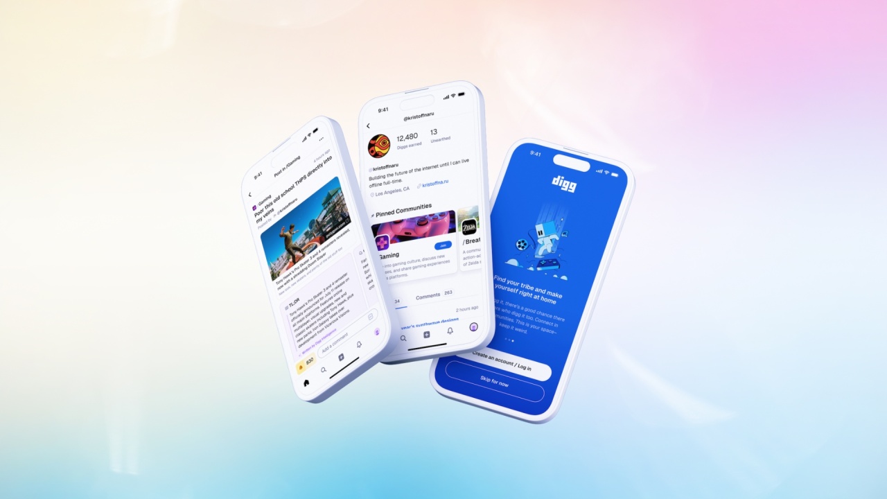 Digg nova interface