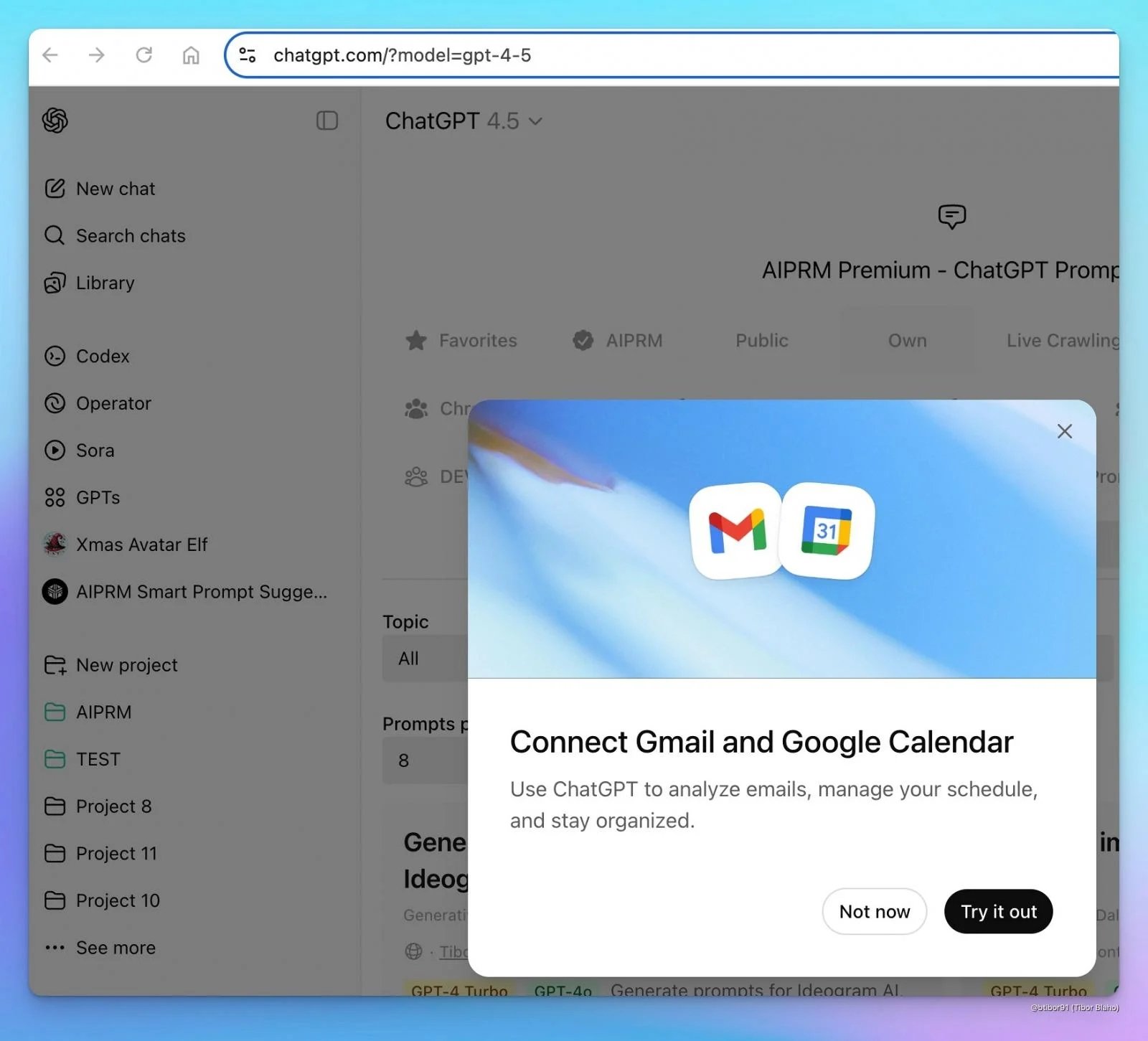 Integração do ChatGPT com o Gmail diretamente