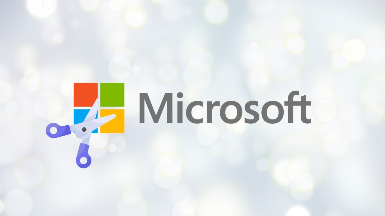 Microsoft com sinal de cortes