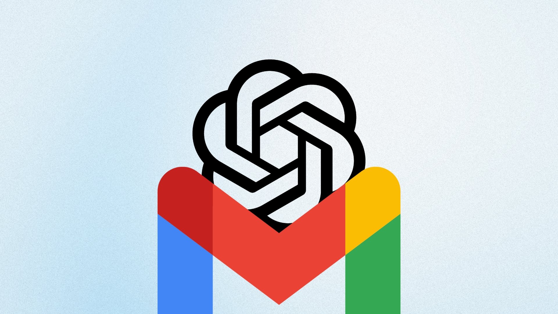 ChatGPT com logo do Gmail a sair de trás