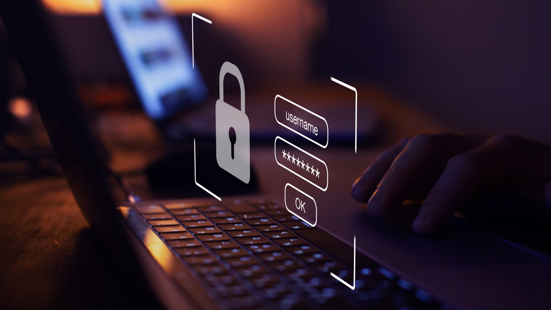 sistema de login em interface futurista