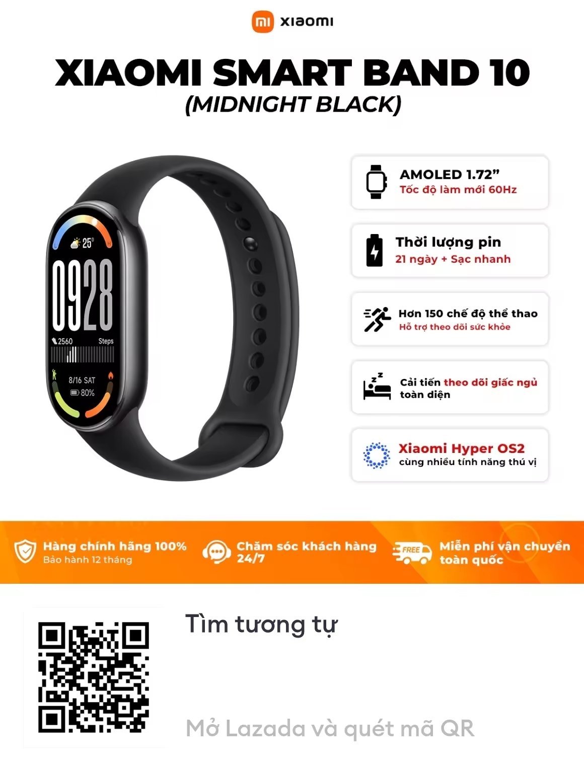 detalhes da nova Xiaomi Smart Band 10