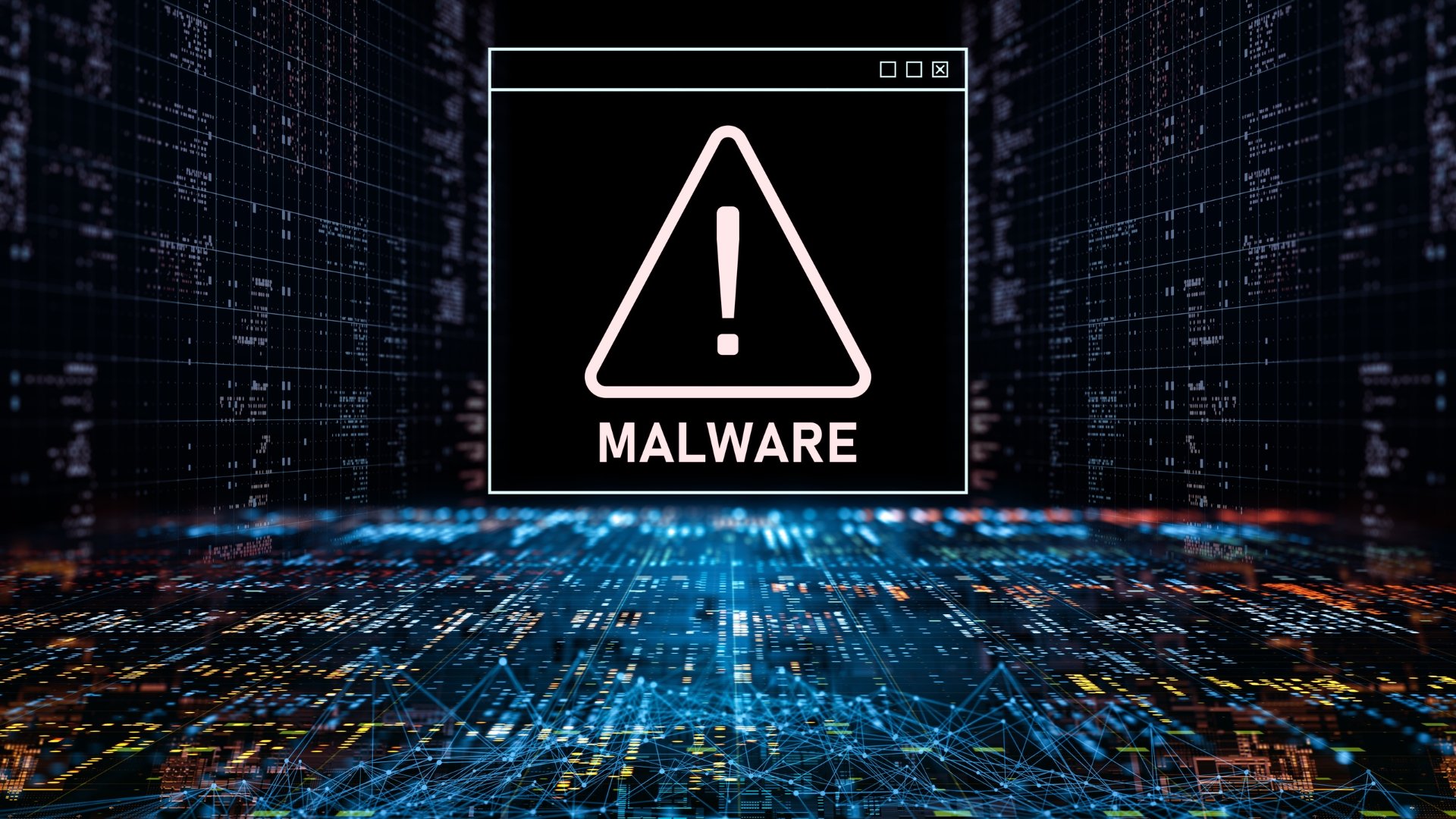 imagem de malware em sistema