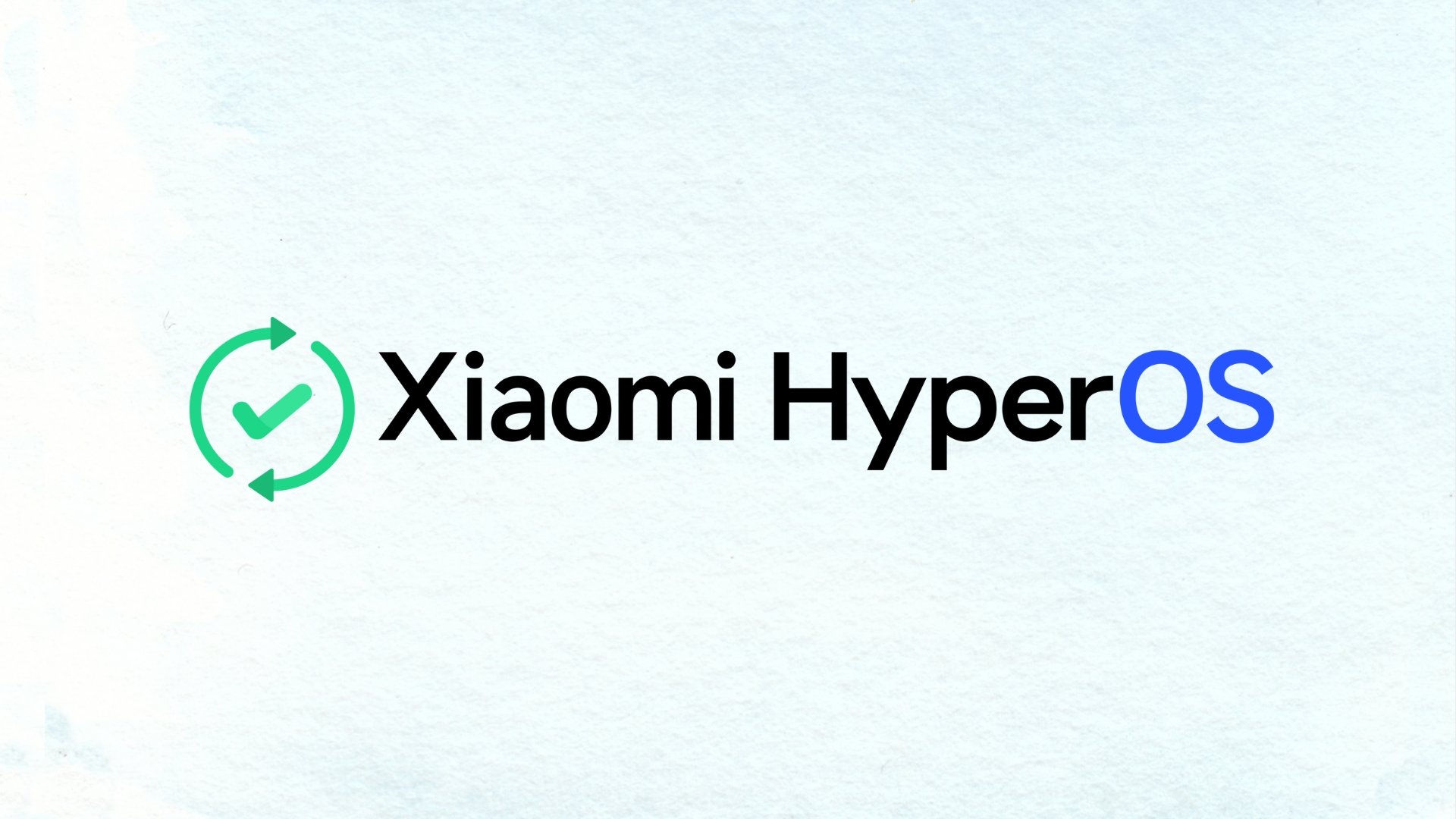 Xiaomi HyperOS logo em atualização