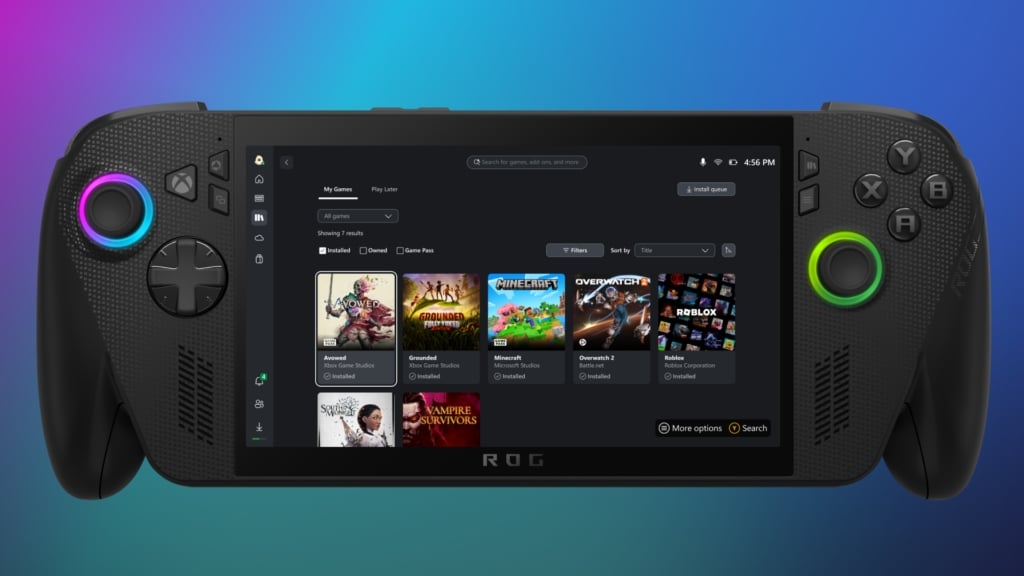 Nova aplicação da Xbox para bibliotecas de jogos