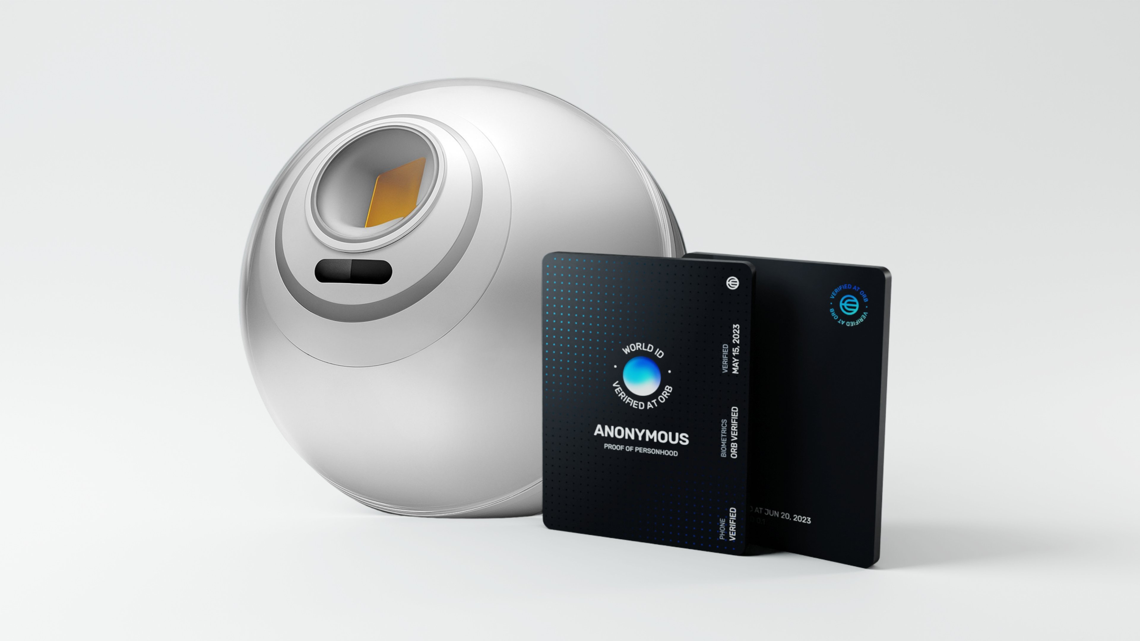 WorldCoin máquina e bilhete digital