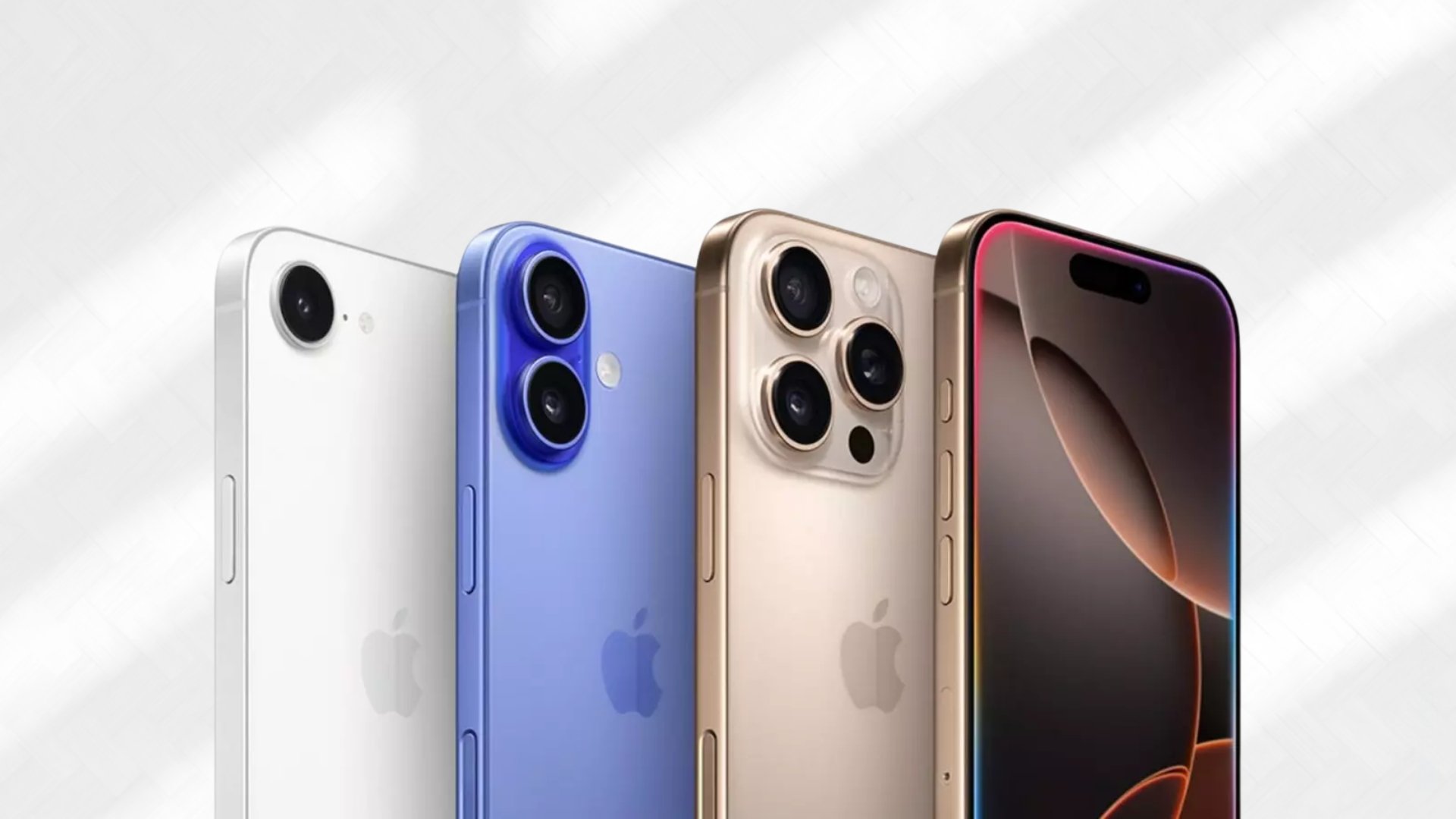 Apple iPhones em linha