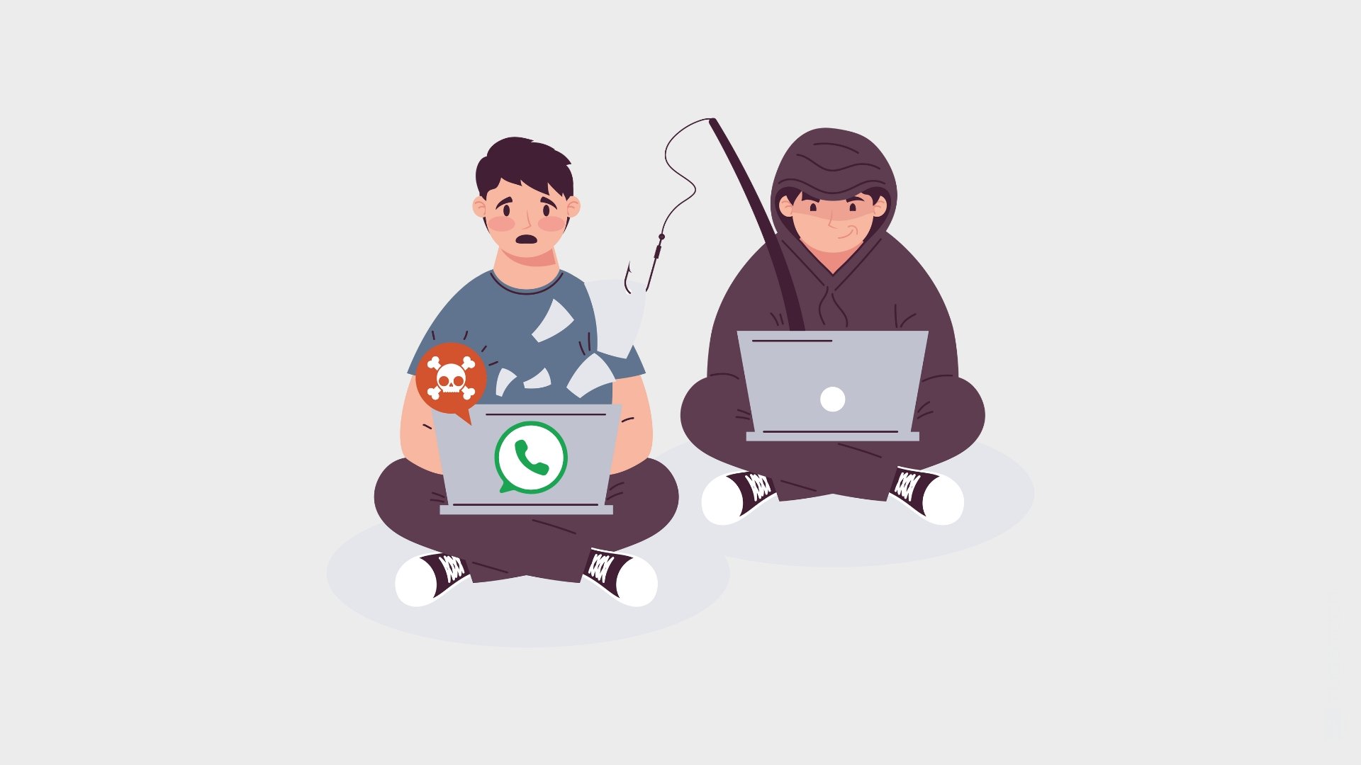 Hacker a tentar roubar dados do WhatsApp