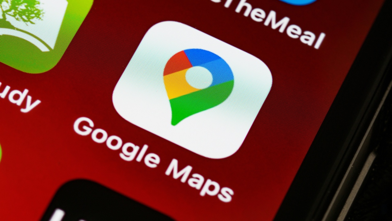 Google Maps icone de app em smartphone