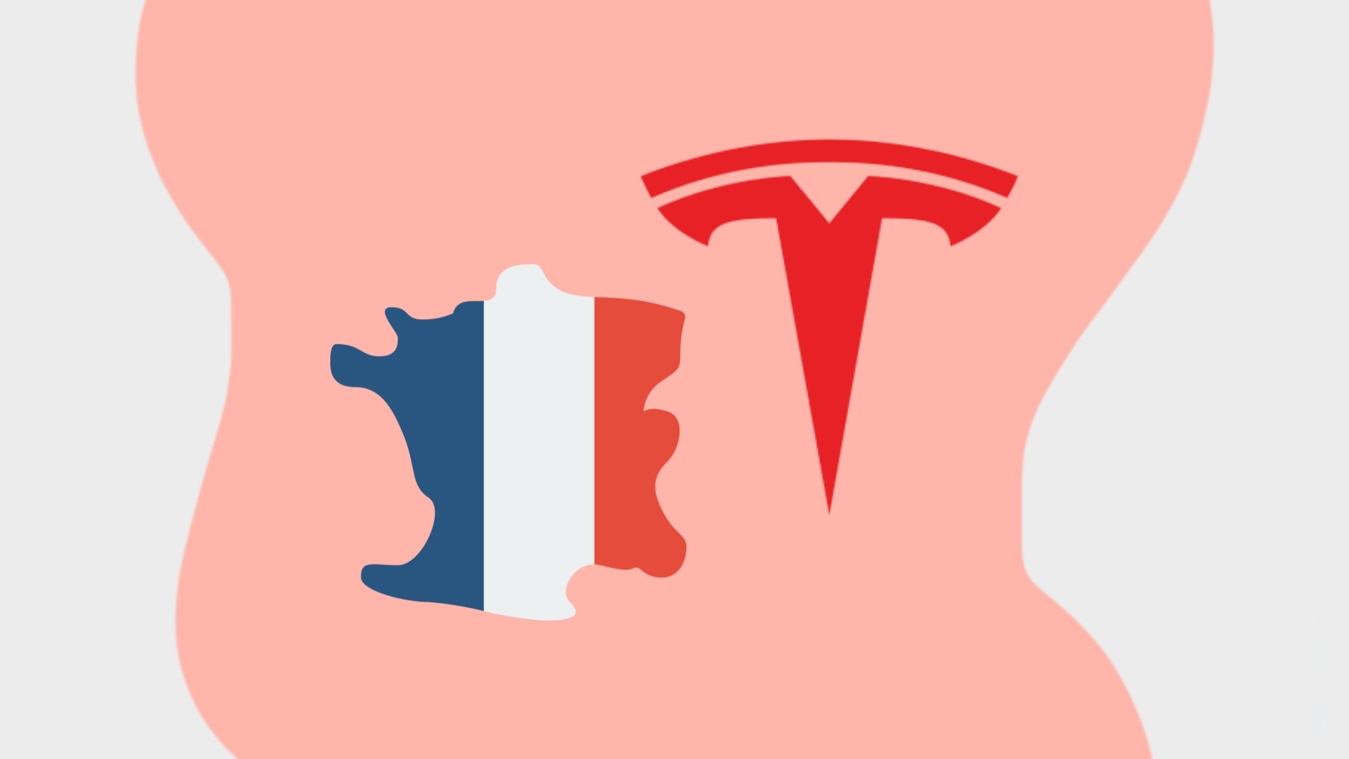França e logo da Tesla