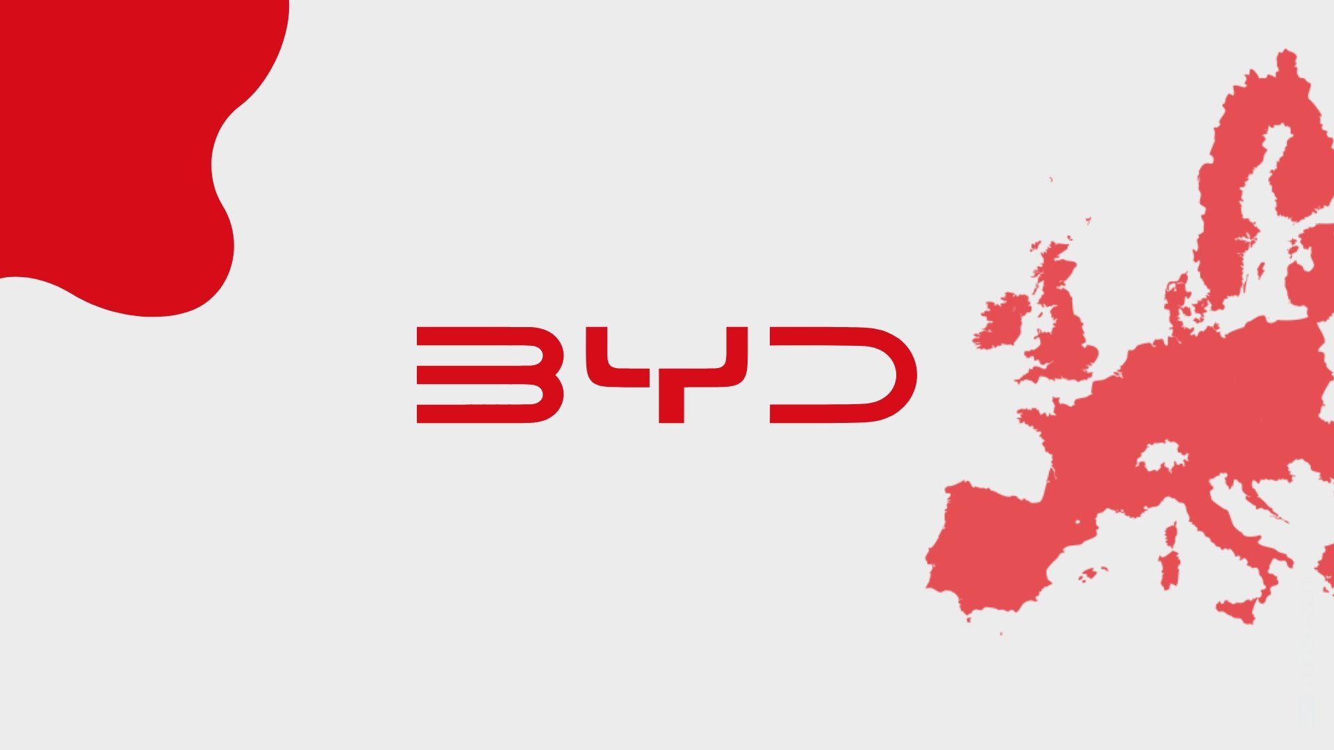 BYD com mapa da Europa