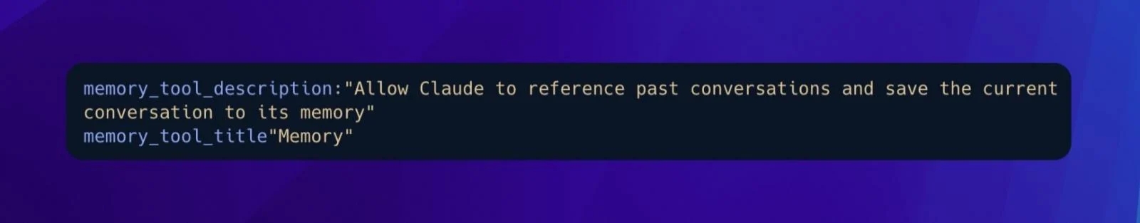 descrição no código fonte do claude sobre nova funcionalidade