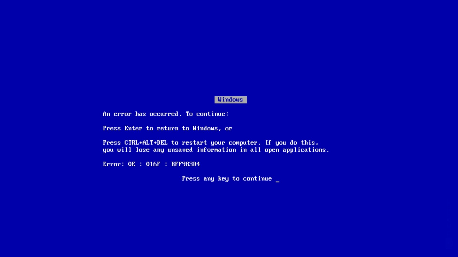 BSOD no Windows