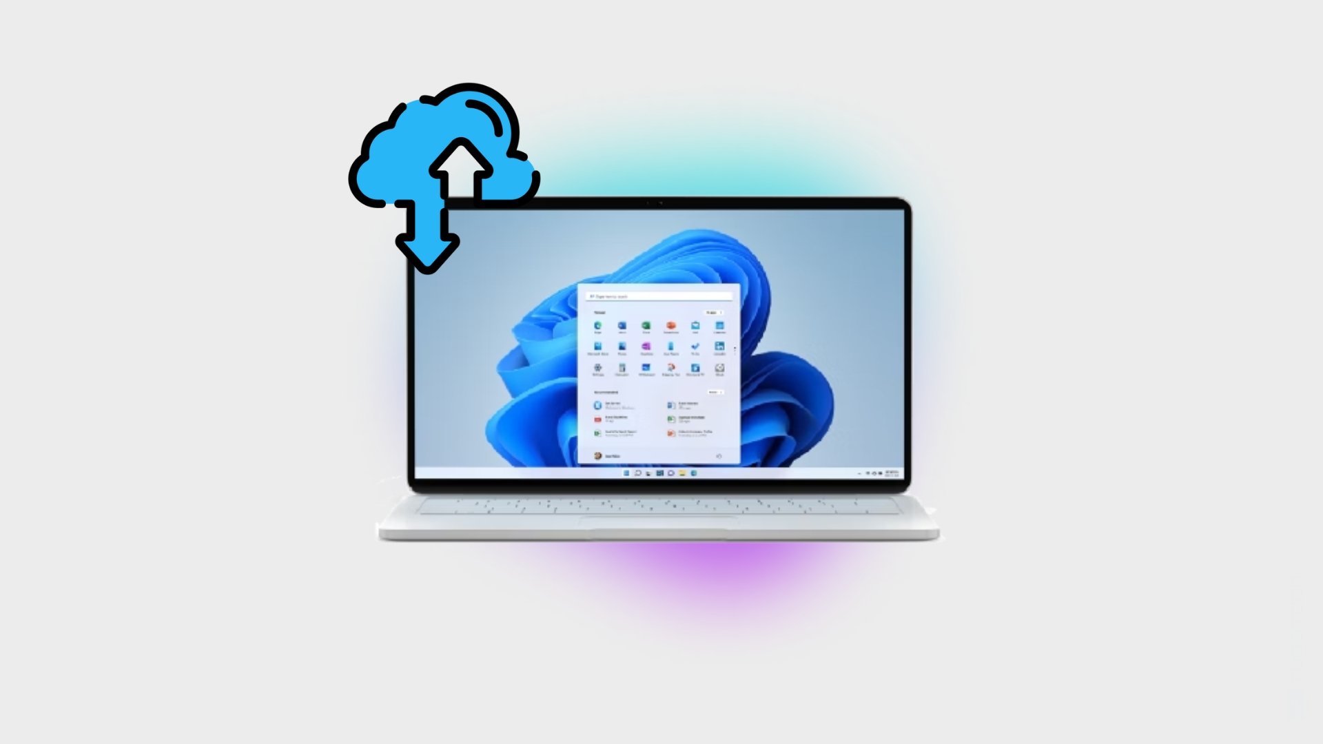 Windows 11 computador portátil com o sistema instalado