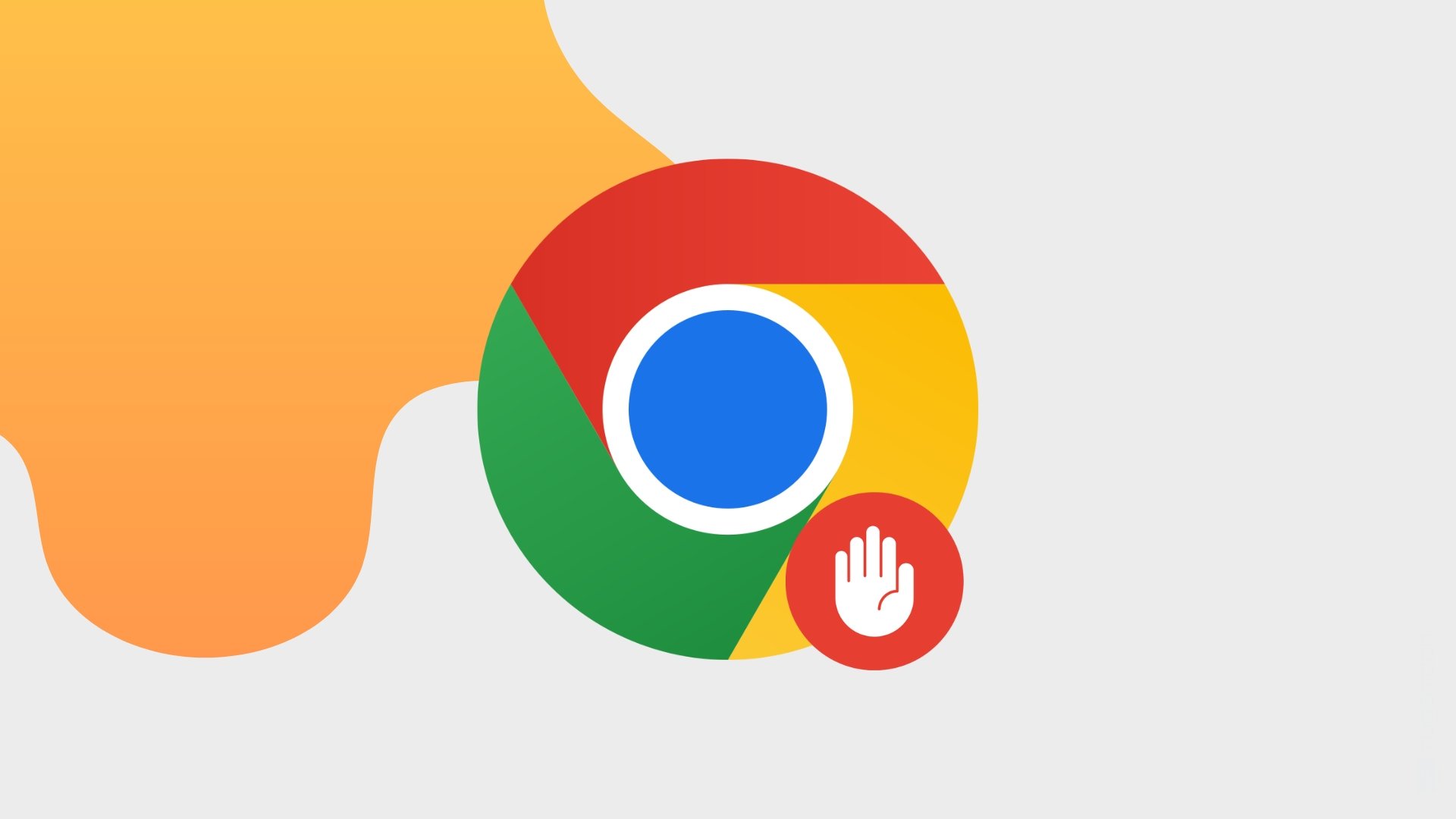 Google Chrome com sinal de stop