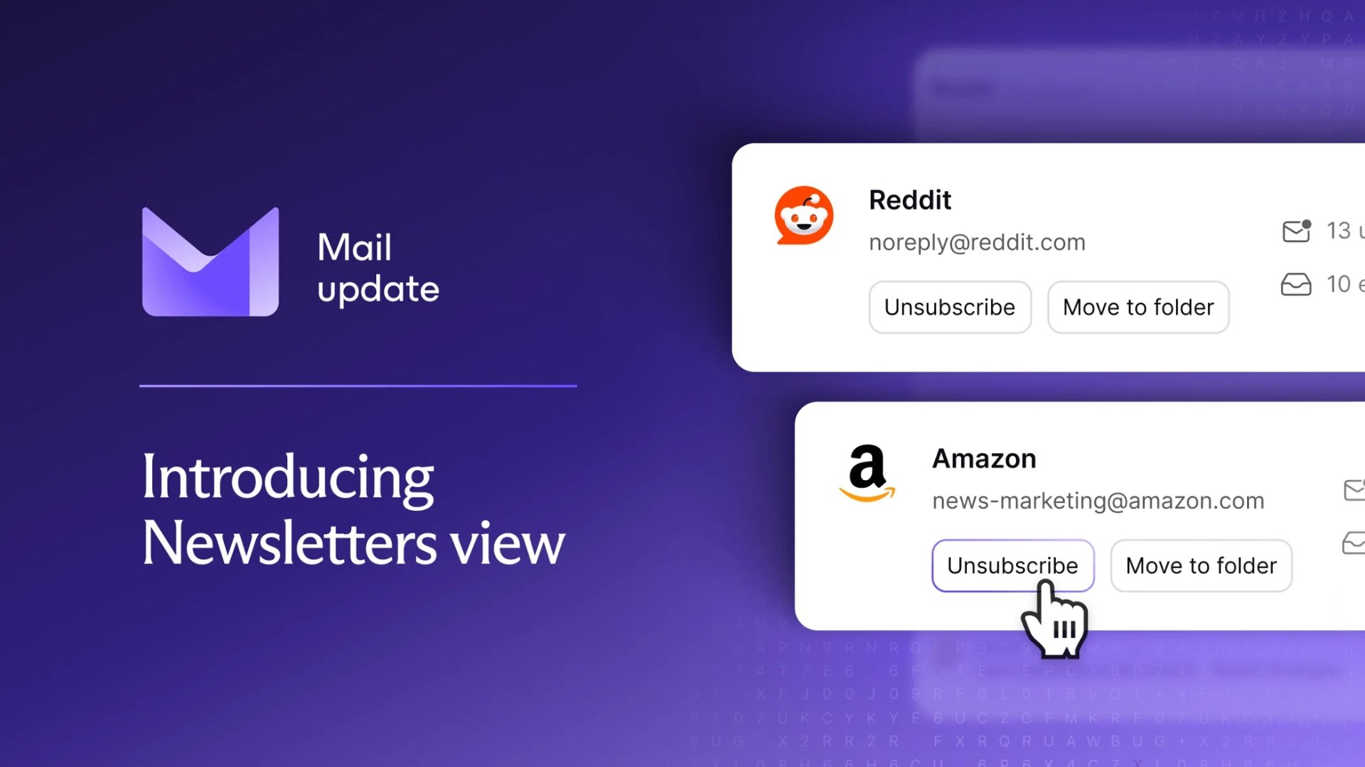 Proton Mail com sistema de gestão de newsletters