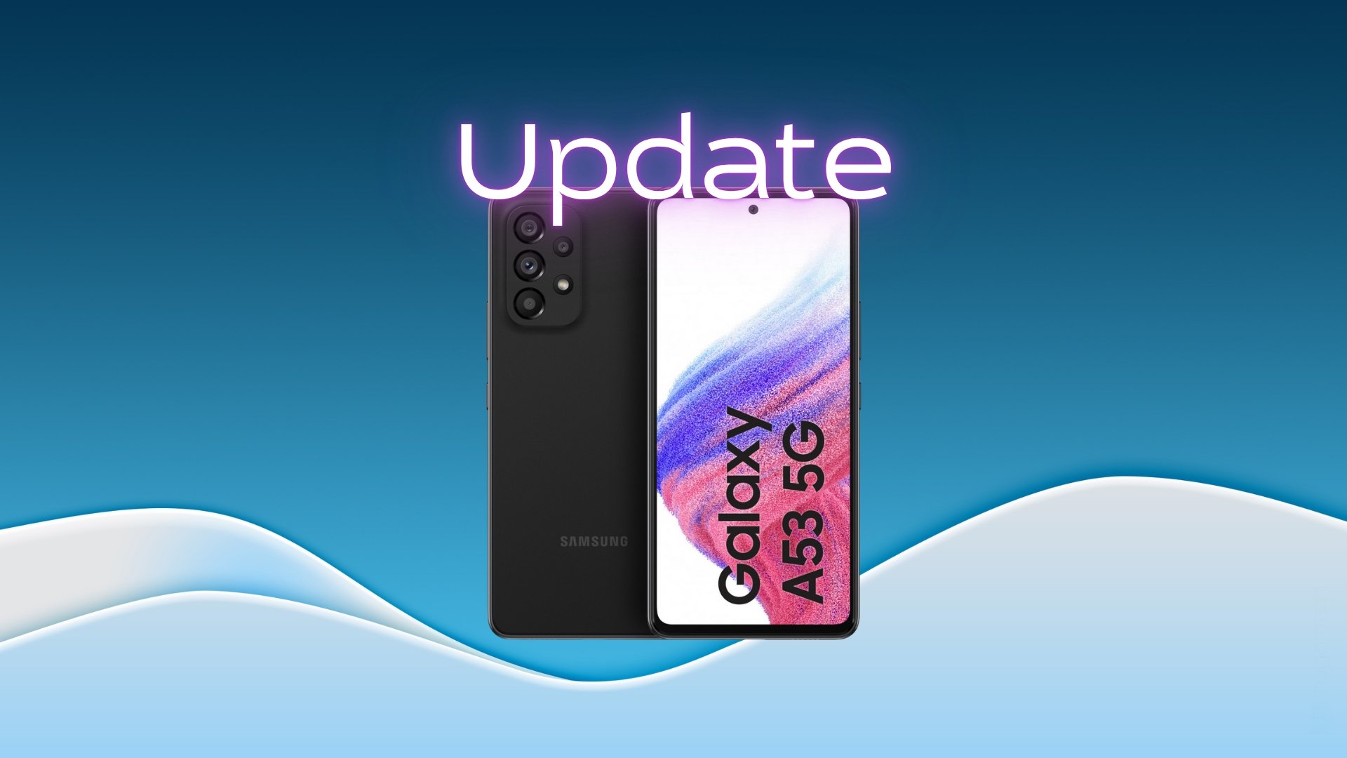 Samsung Galaxy A53 com atualização