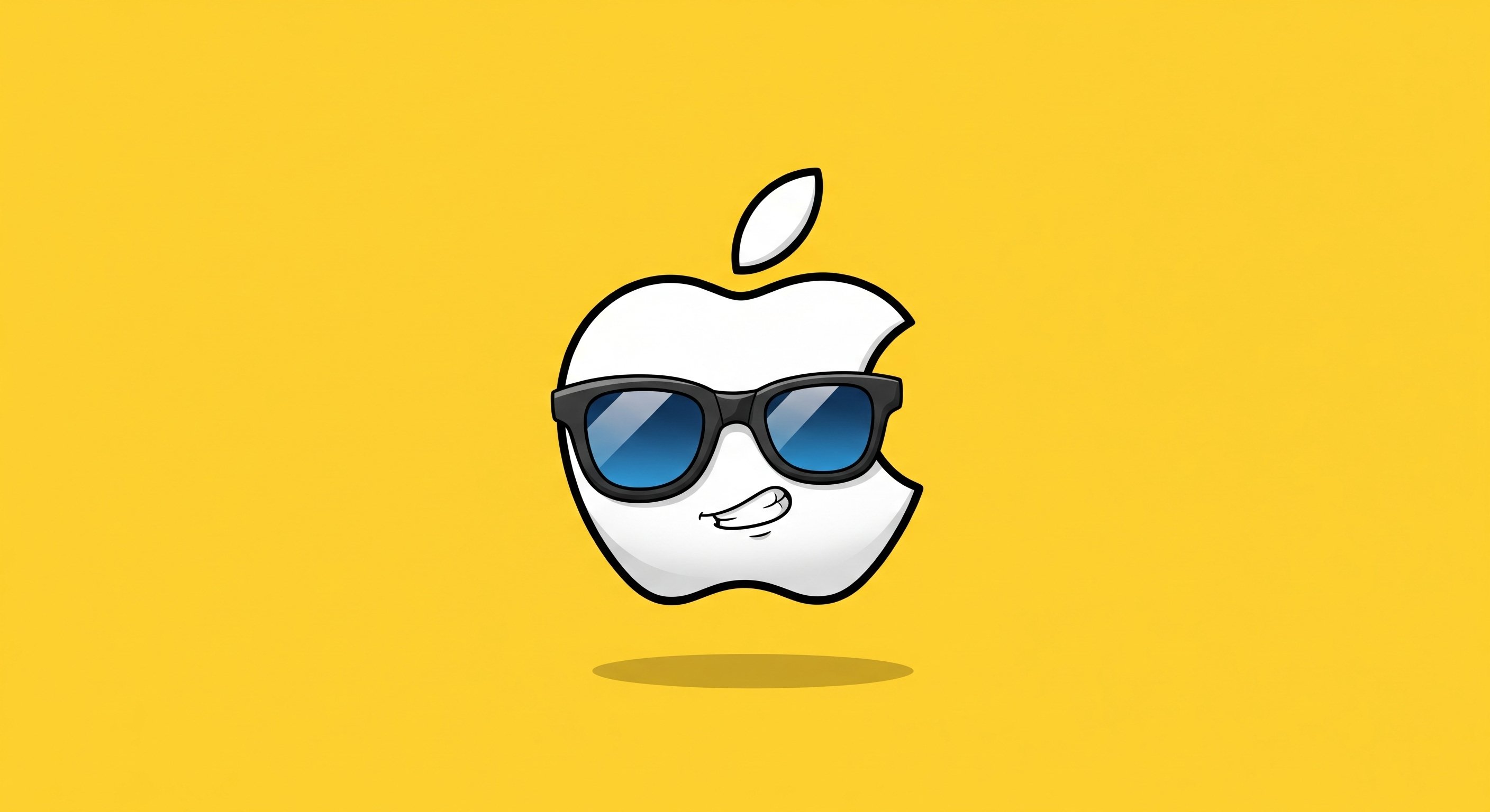 Logo da Apple com cartoon