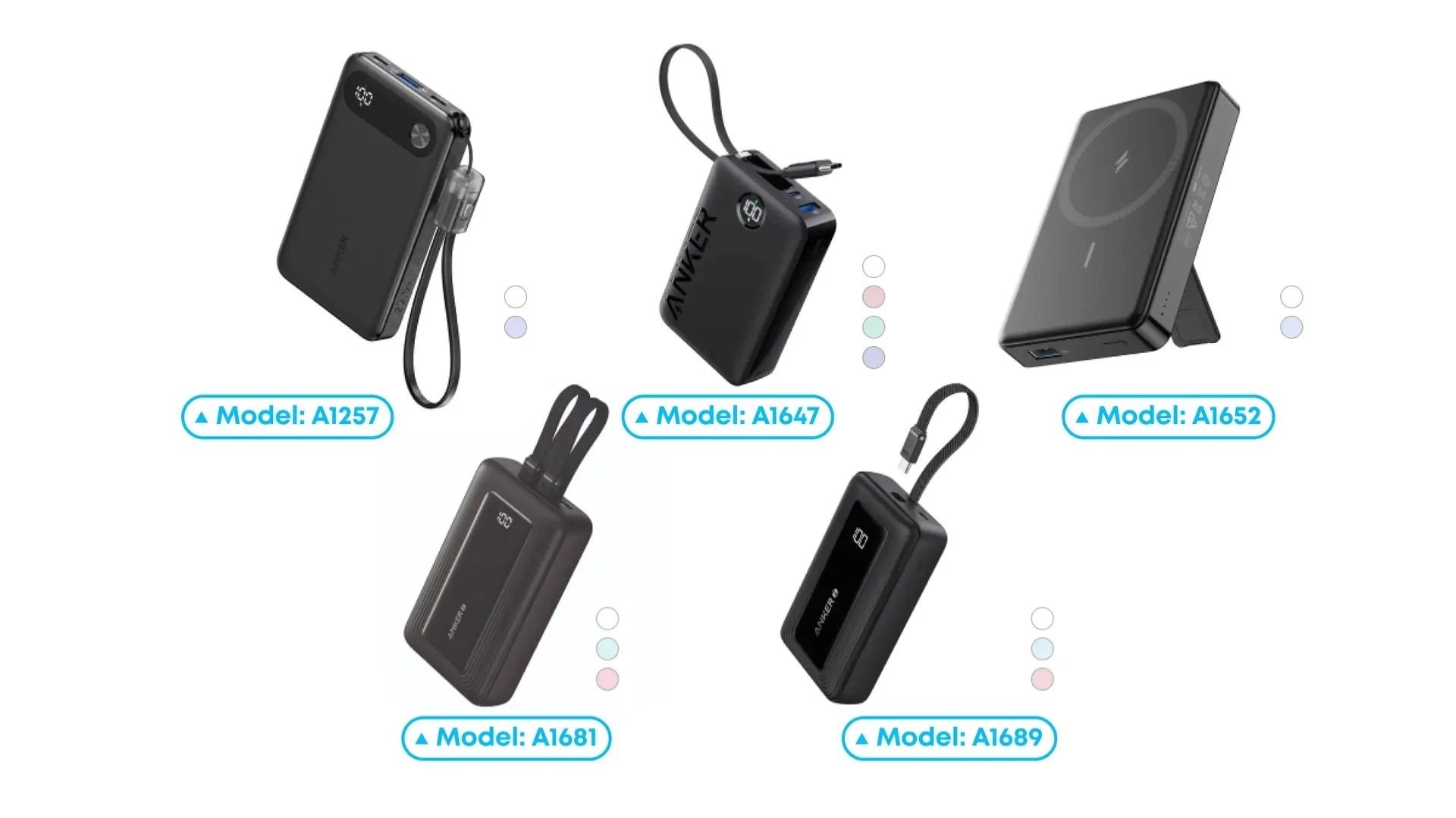 Produtos da Anker em recall