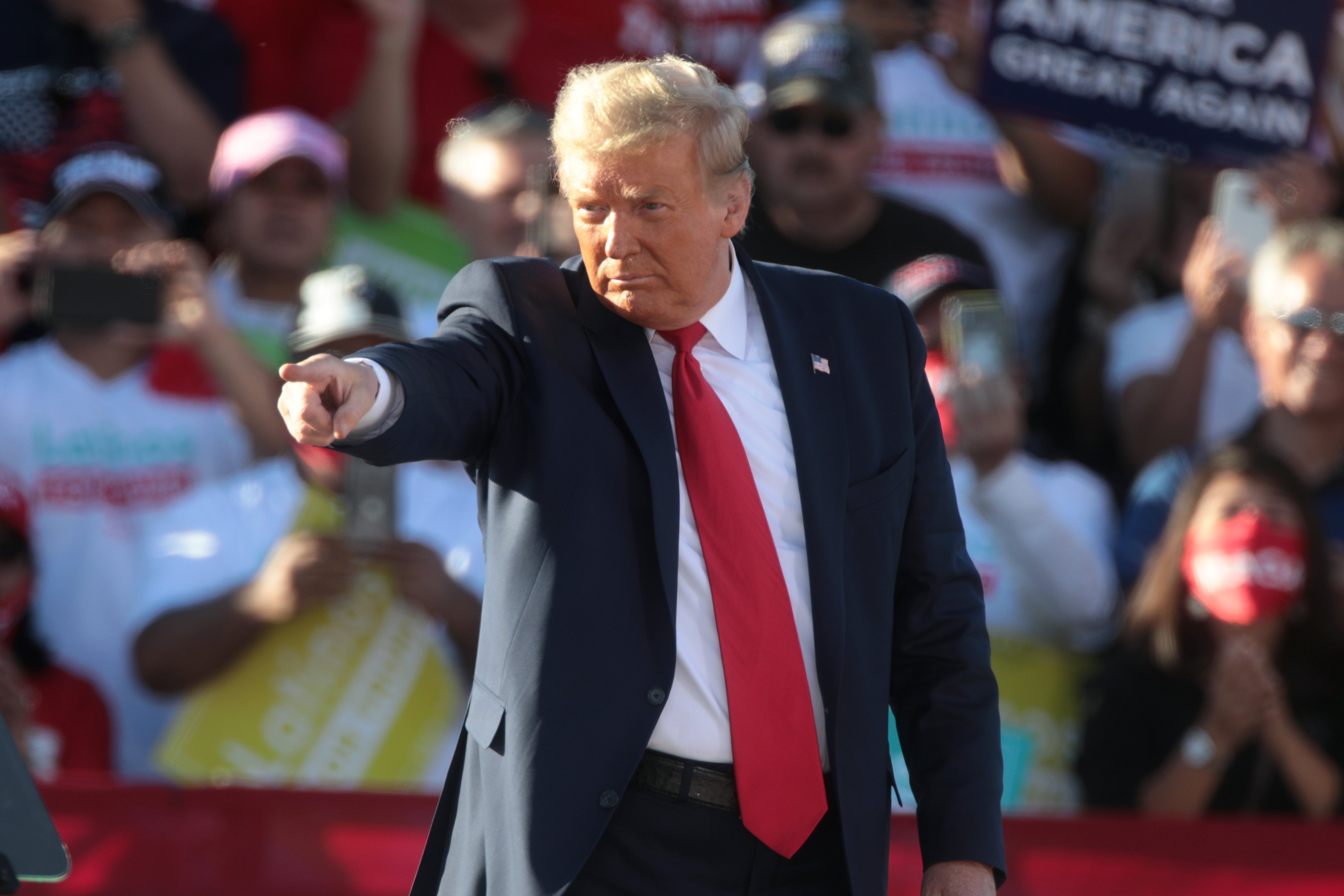 Donald Trump em comício